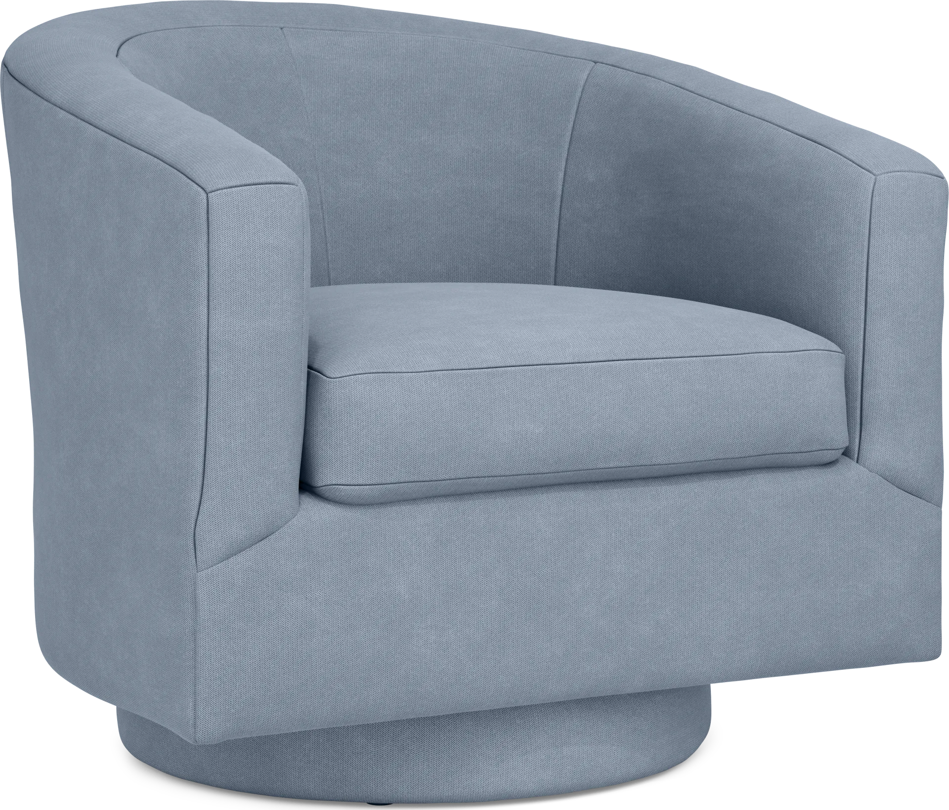 Harmonie Blue Swivel Chair - Image 1