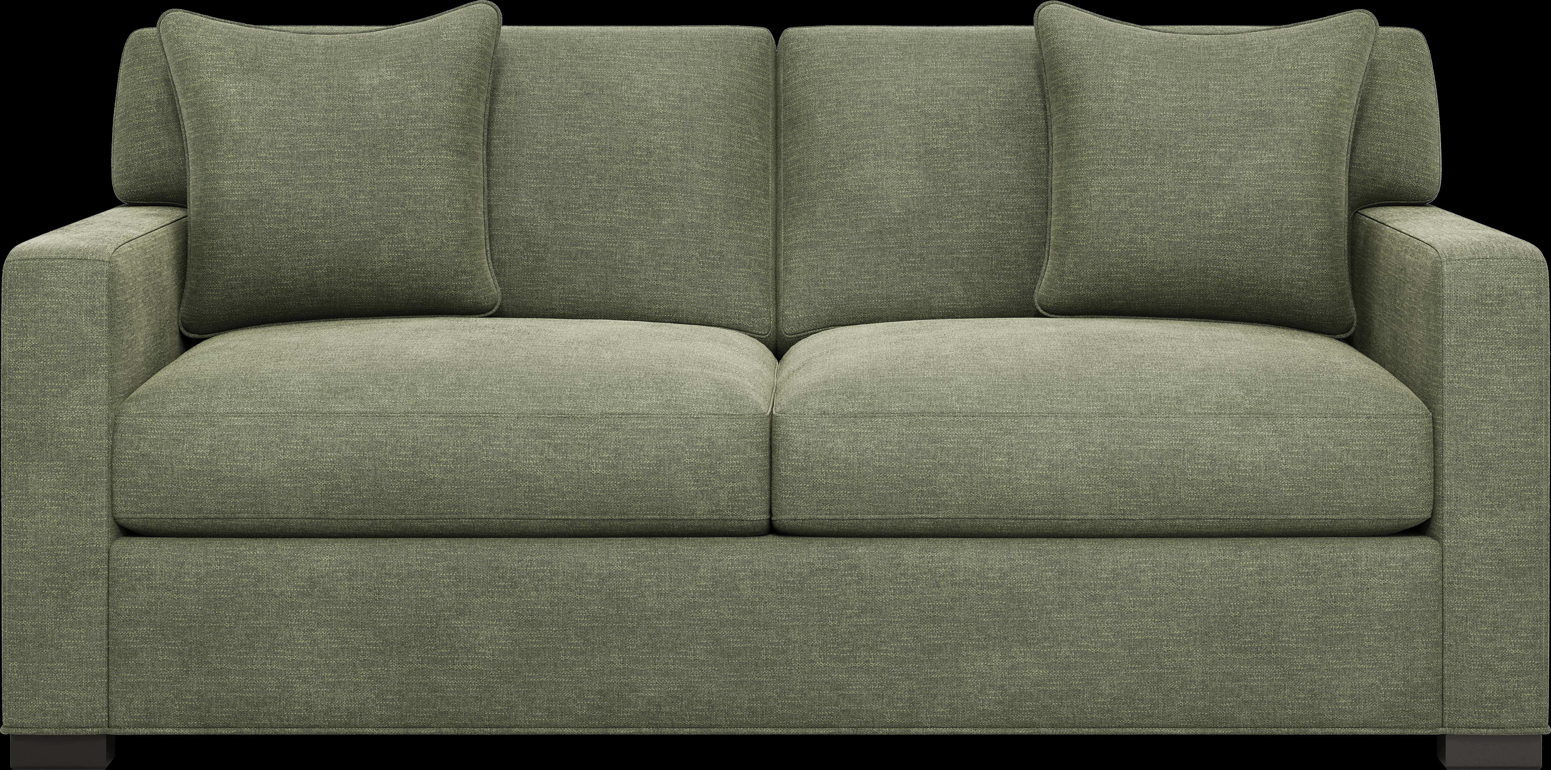 Harmonie Avocado Apartment Sleeper Sofa - Thumbnail - Image 1