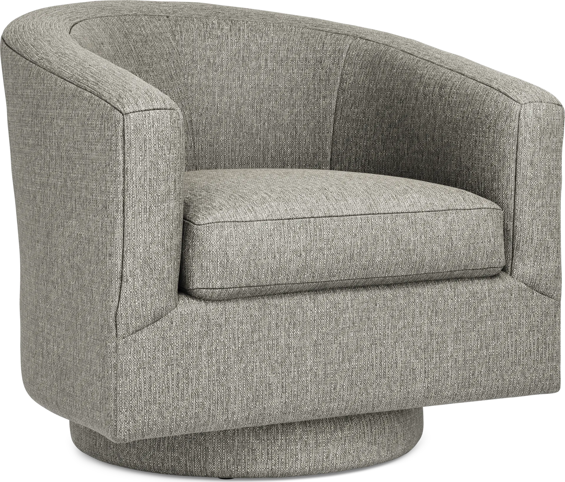 Harmonie Gray Swivel Chair - Image 1