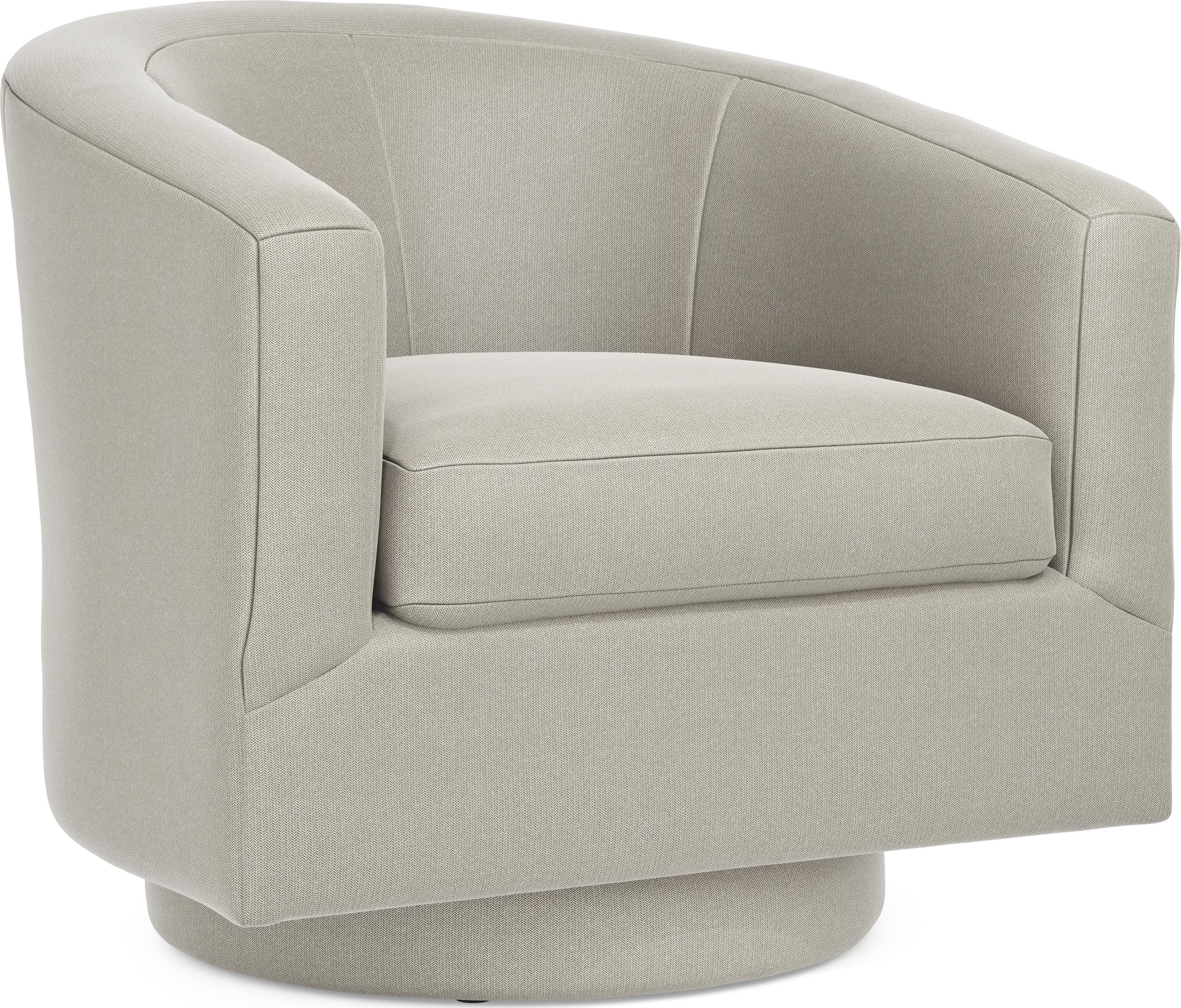 Harmonie Dove Swivel Chair - Thumbnail - Image 1