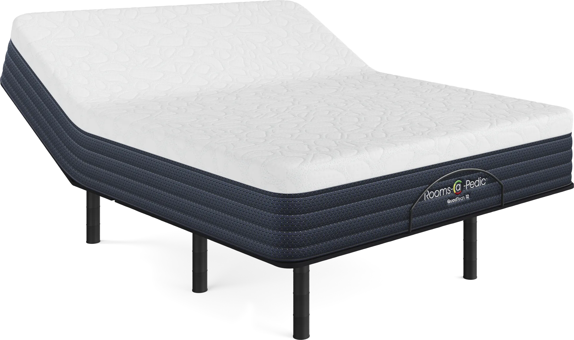Rooms-a-Pedic QuadTech 12 Queen Mattress with Head Up Only Base - Image 1