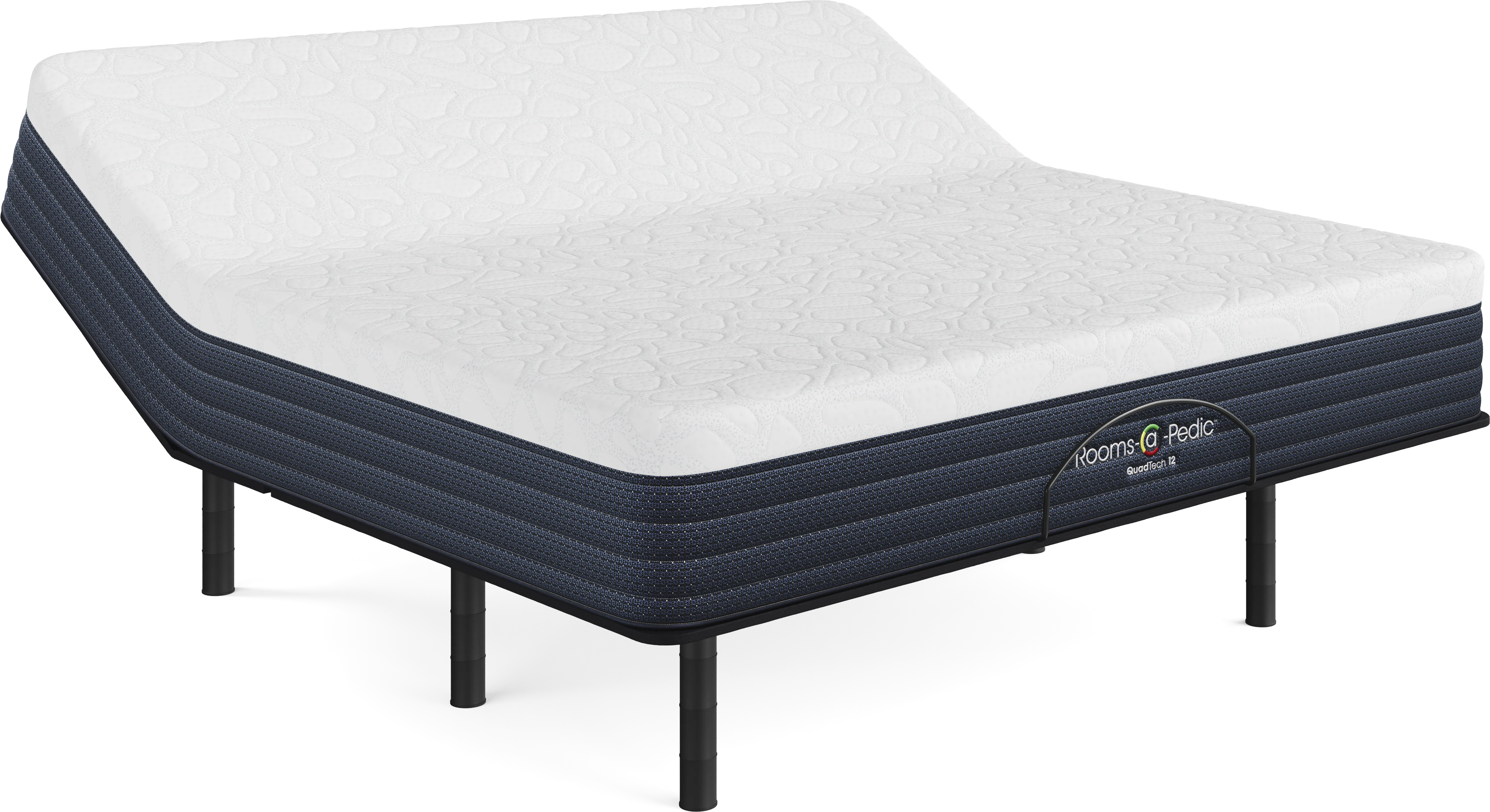 Rooms-a-Pedic QuadTech 12 King Mattress with Head Up Only Base - Thumbnail - Image 1