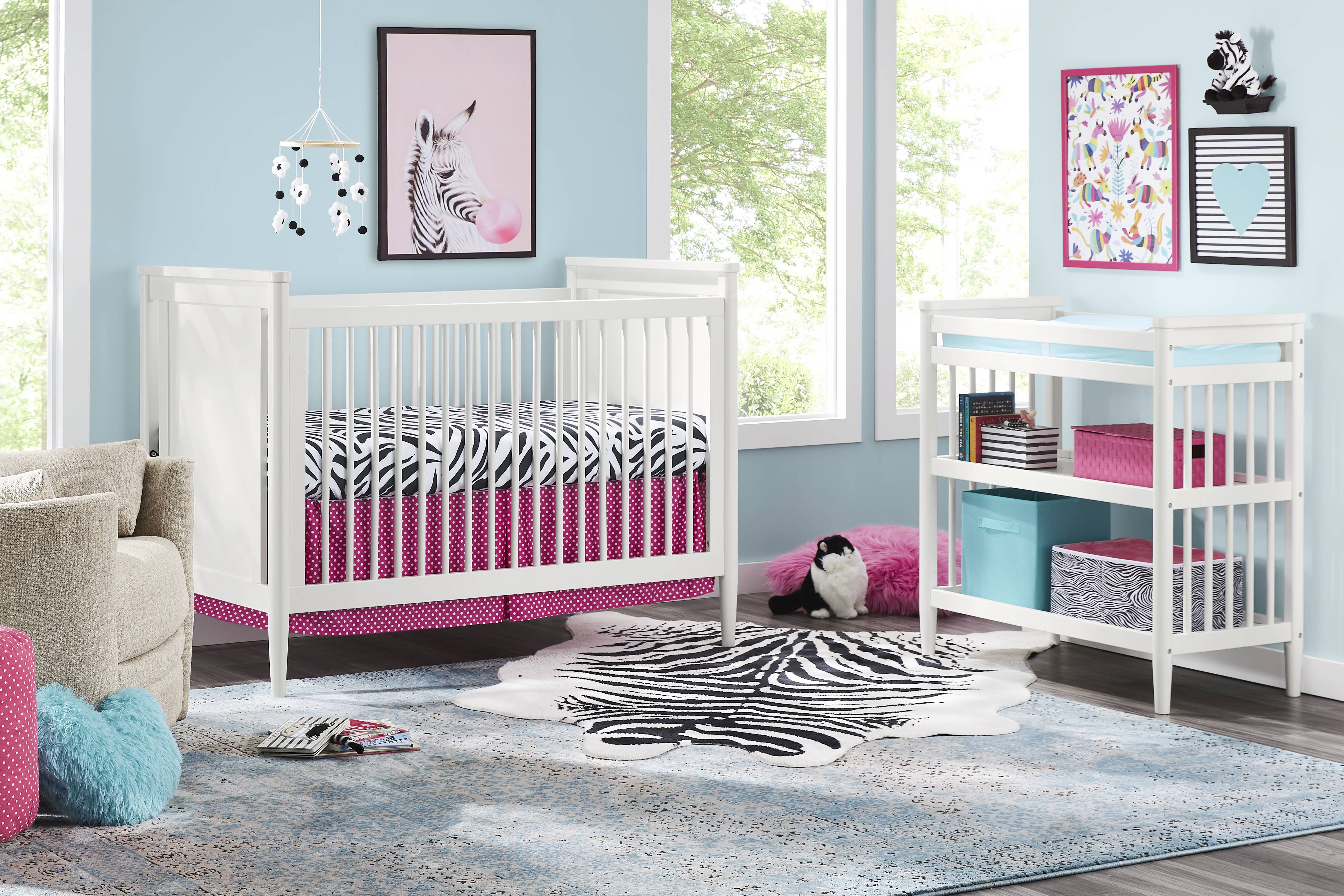 Kids Modern Colors White Toddler Rail - Thumbnail - Image 2