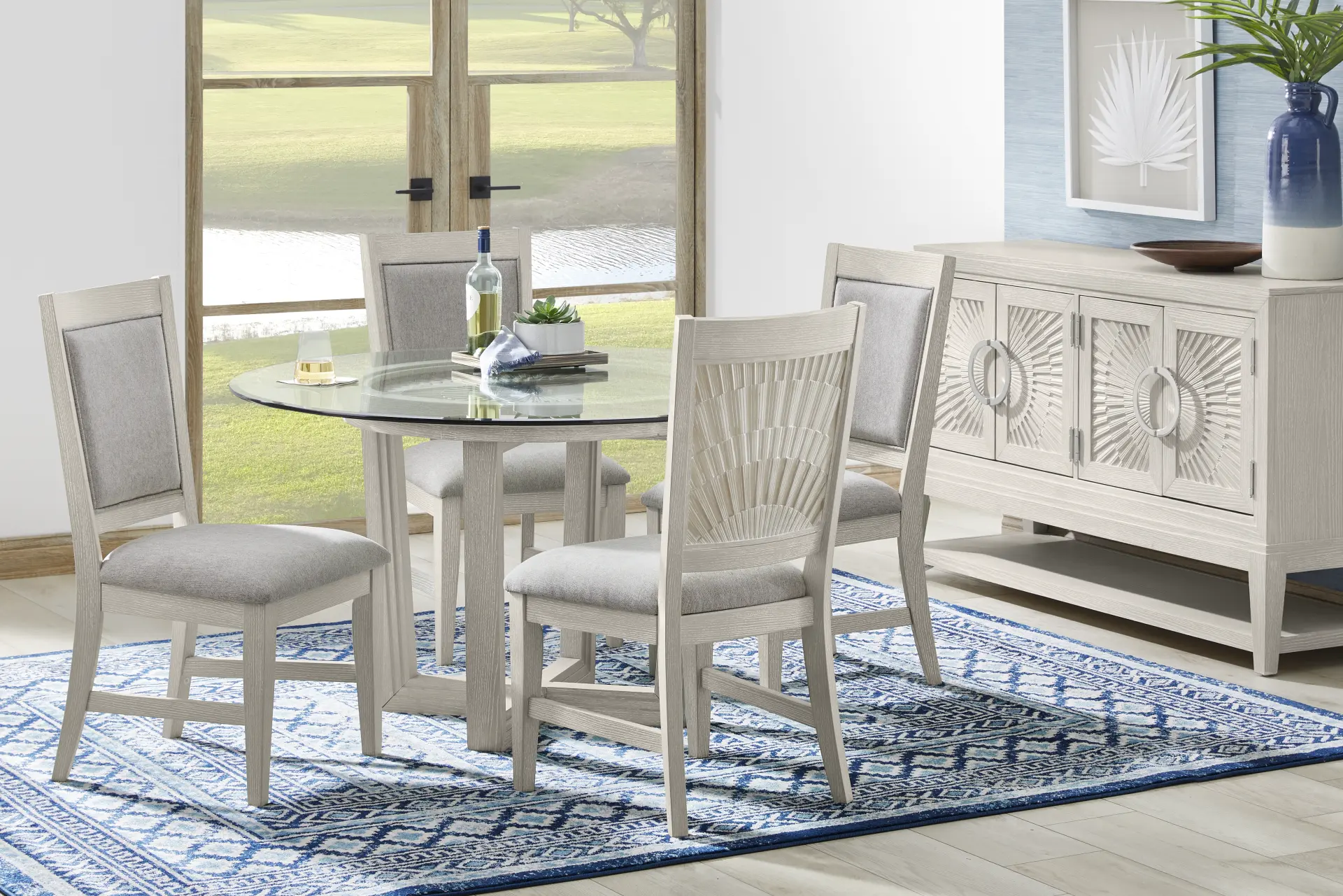 Sunside Way Sand 5 Pc Round Dining Room