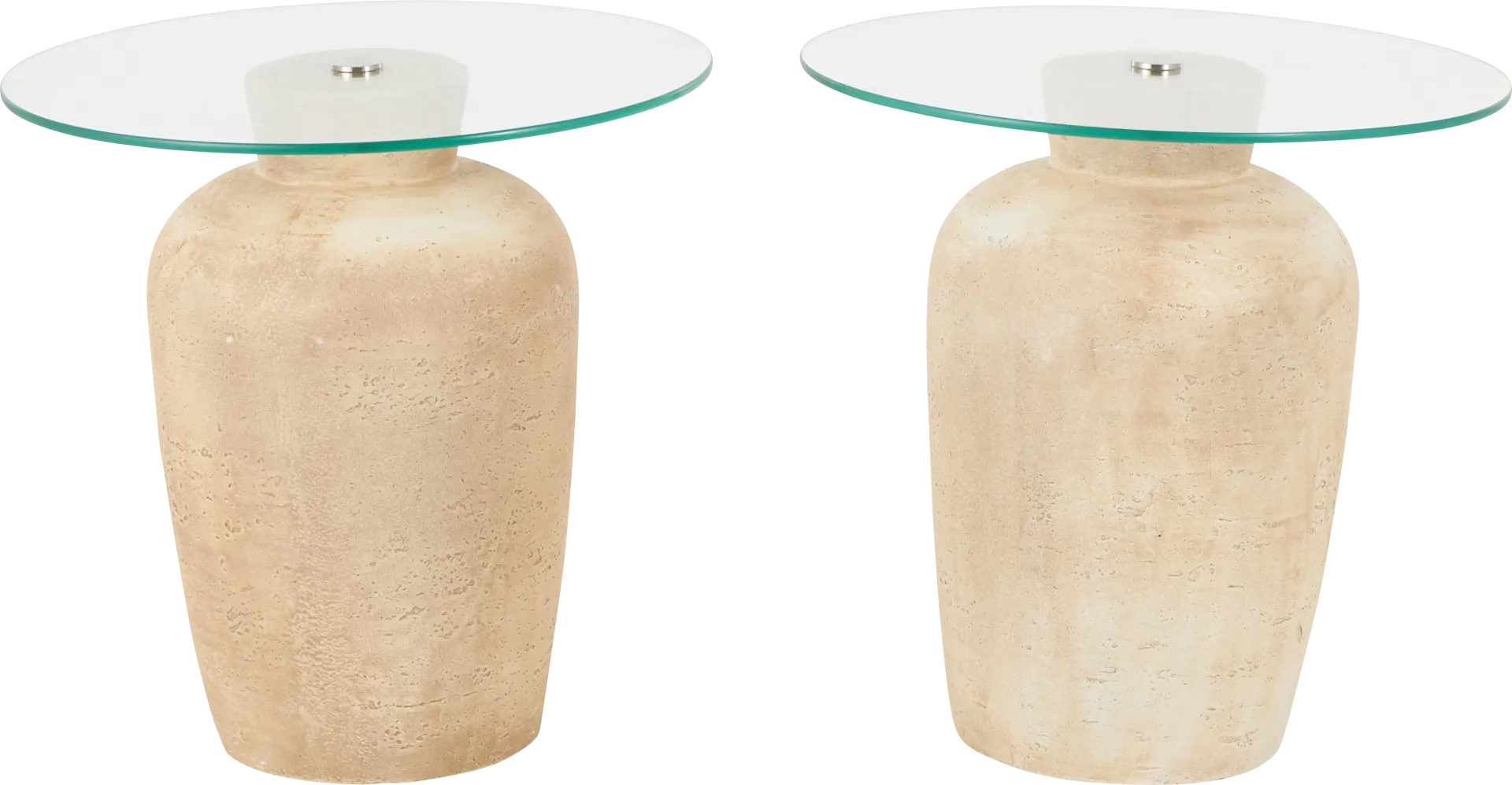 Ehodo Beige Accent Tables, Set of 2 - Image 1