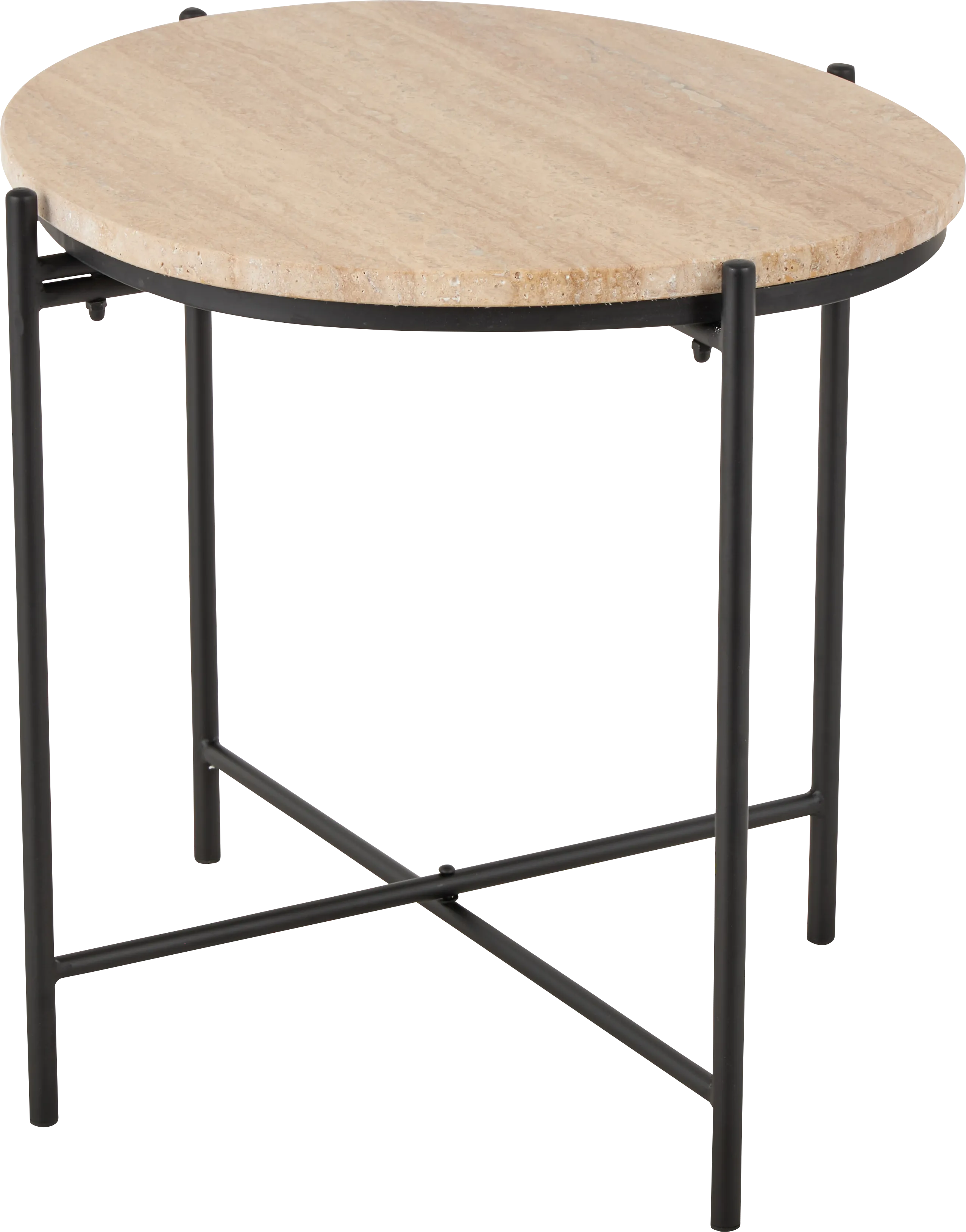 Anulo Beige Accent Table - Thumbnail - Image 1