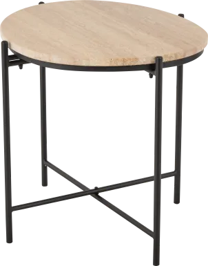 Anulo Beige Accent Table