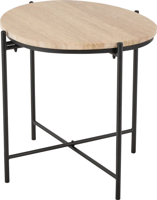 Anulo Beige Accent Table