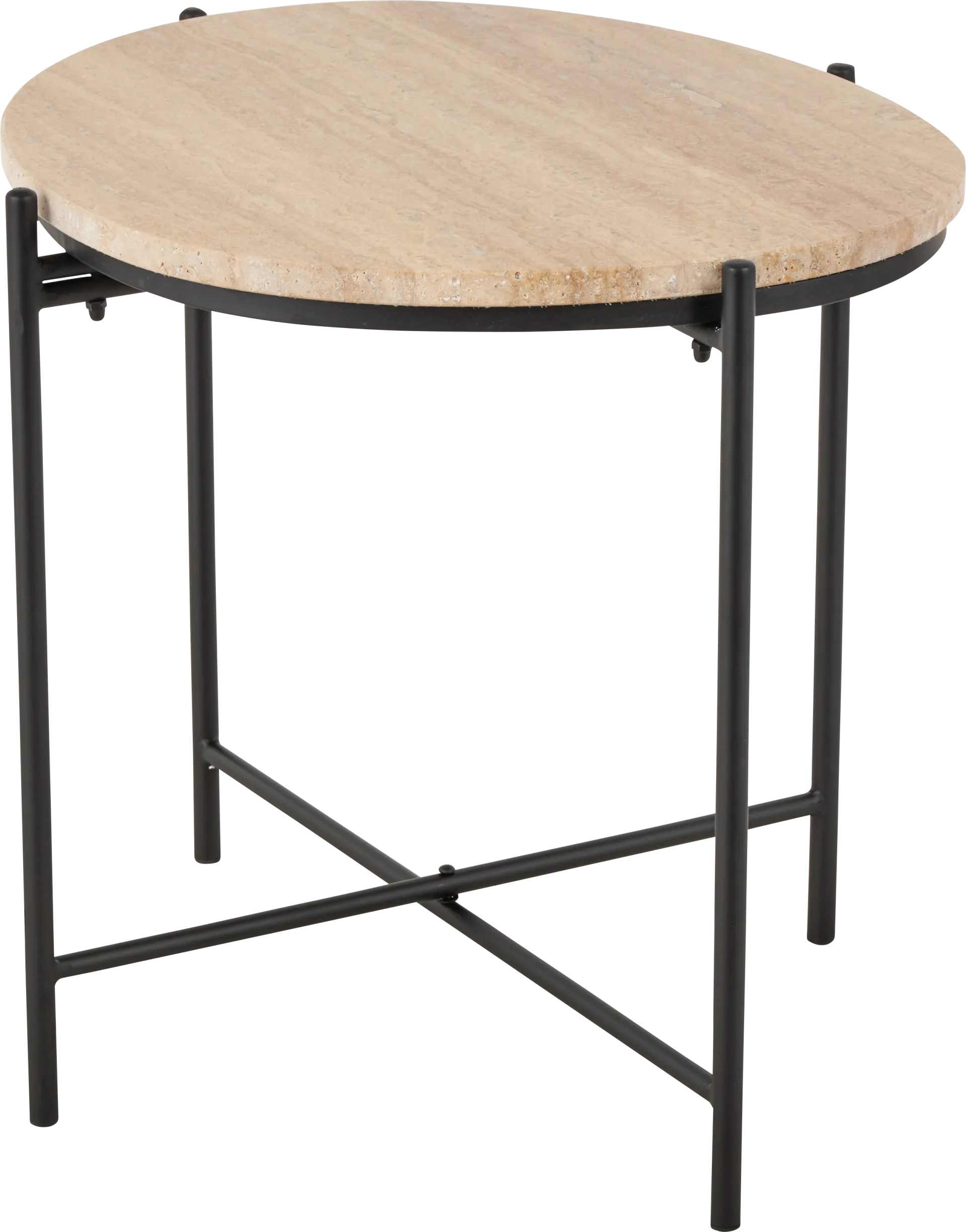 Anulo Beige Accent Table - Image 1
