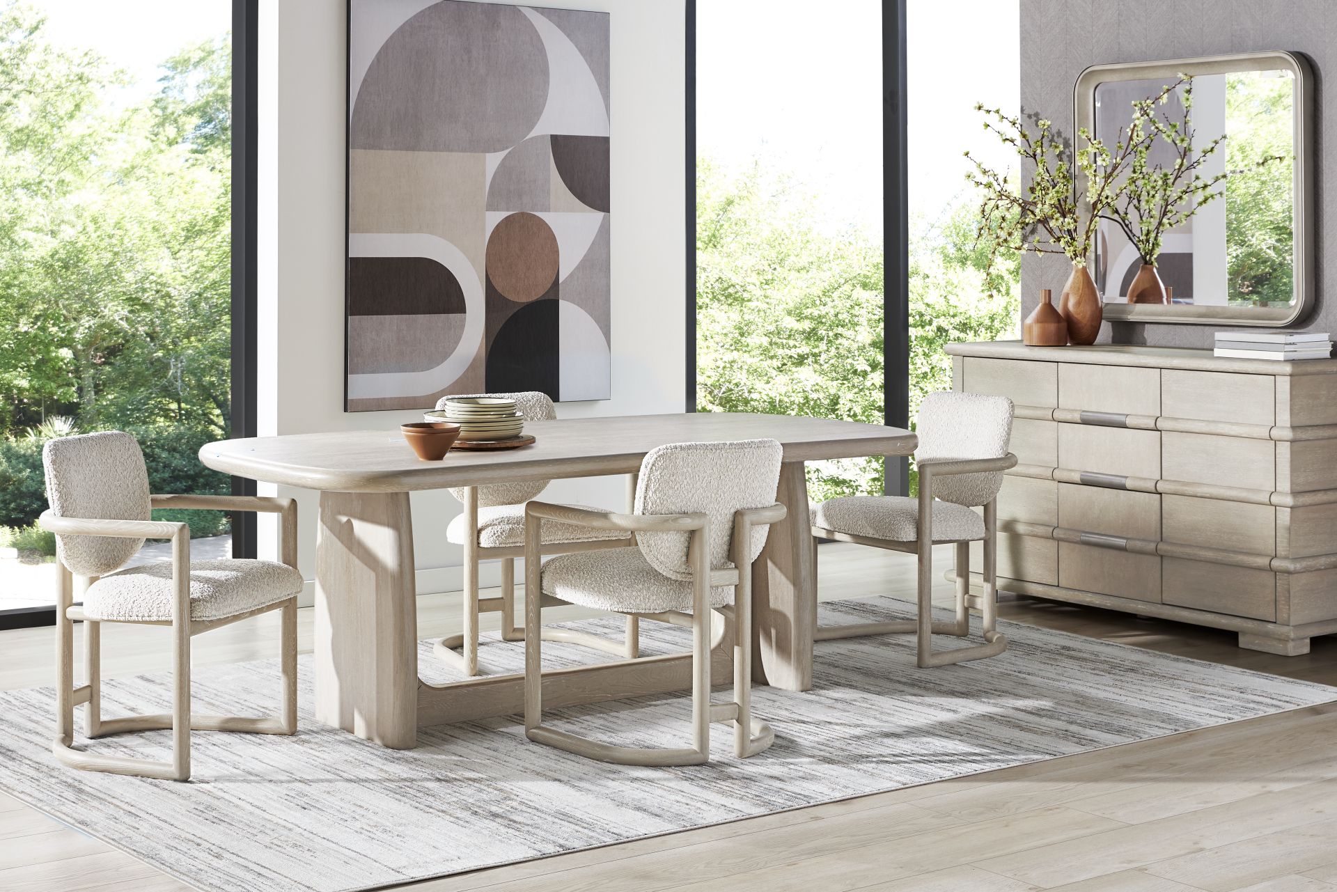 Moreno Stone 5 Pc Dining Room - Image 1