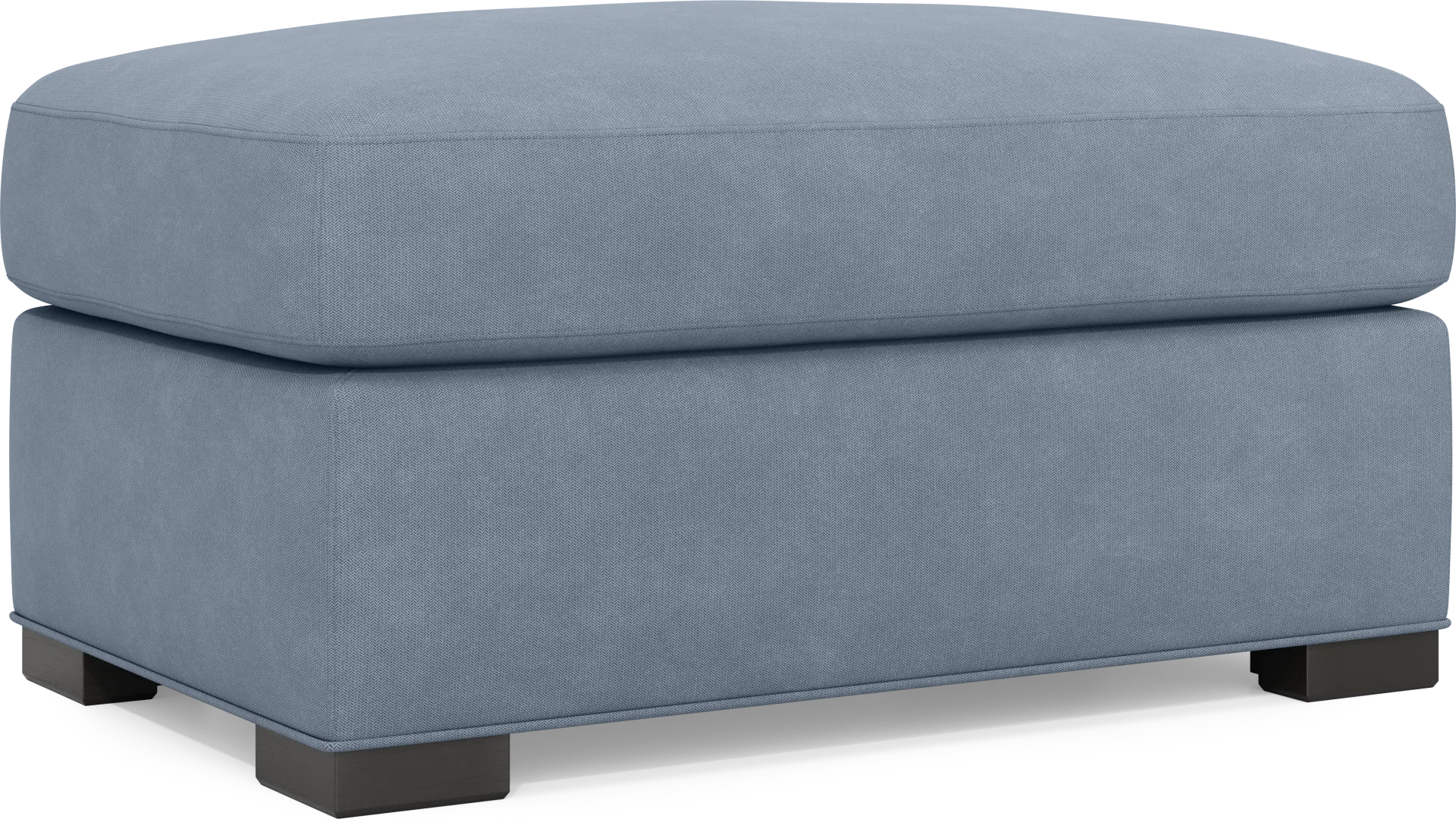Harmonie Blue Ottoman - Image 1