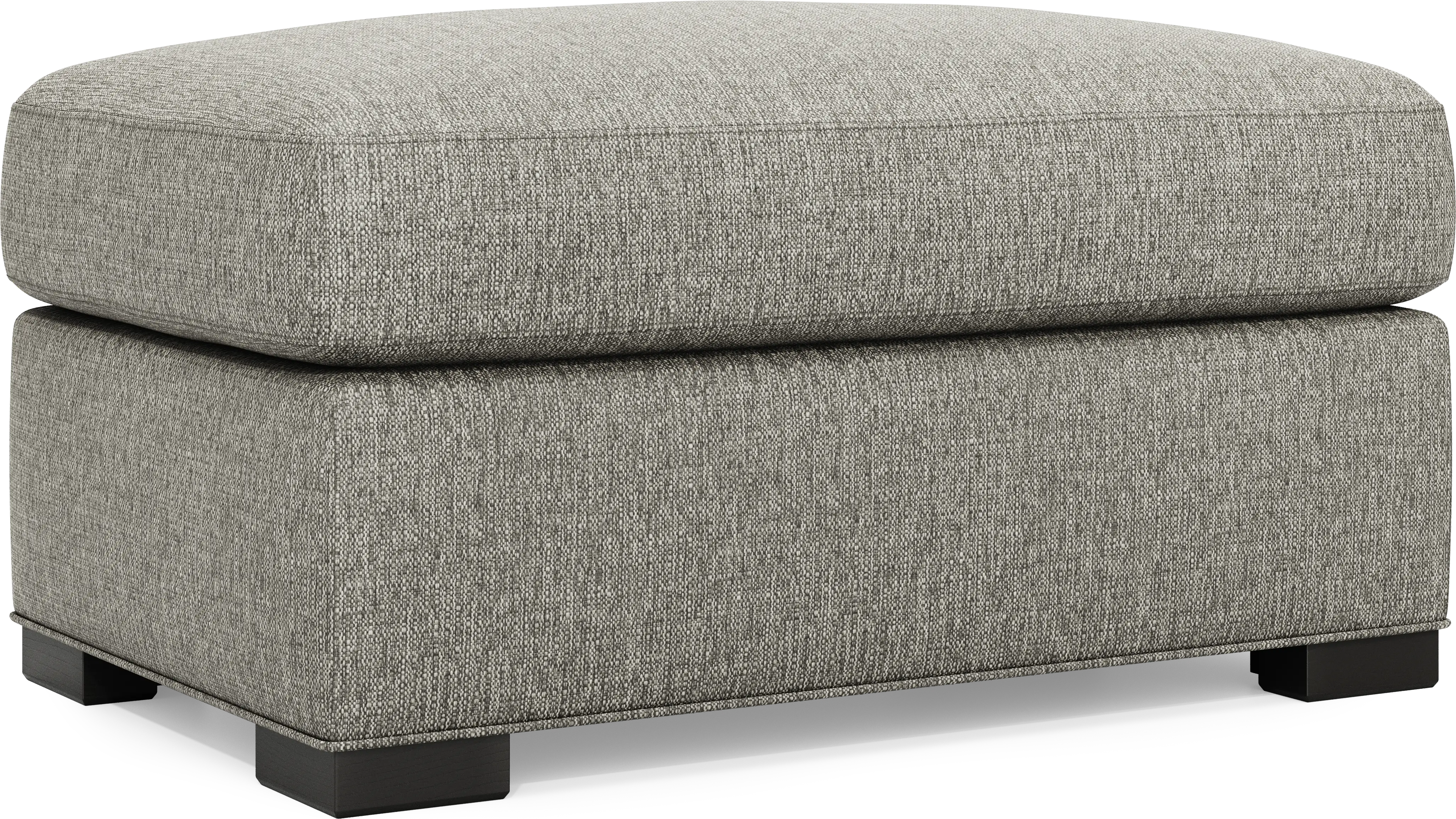 Cindy Crawford Harmonie Gray Textured Ottoman | Rooms to Go