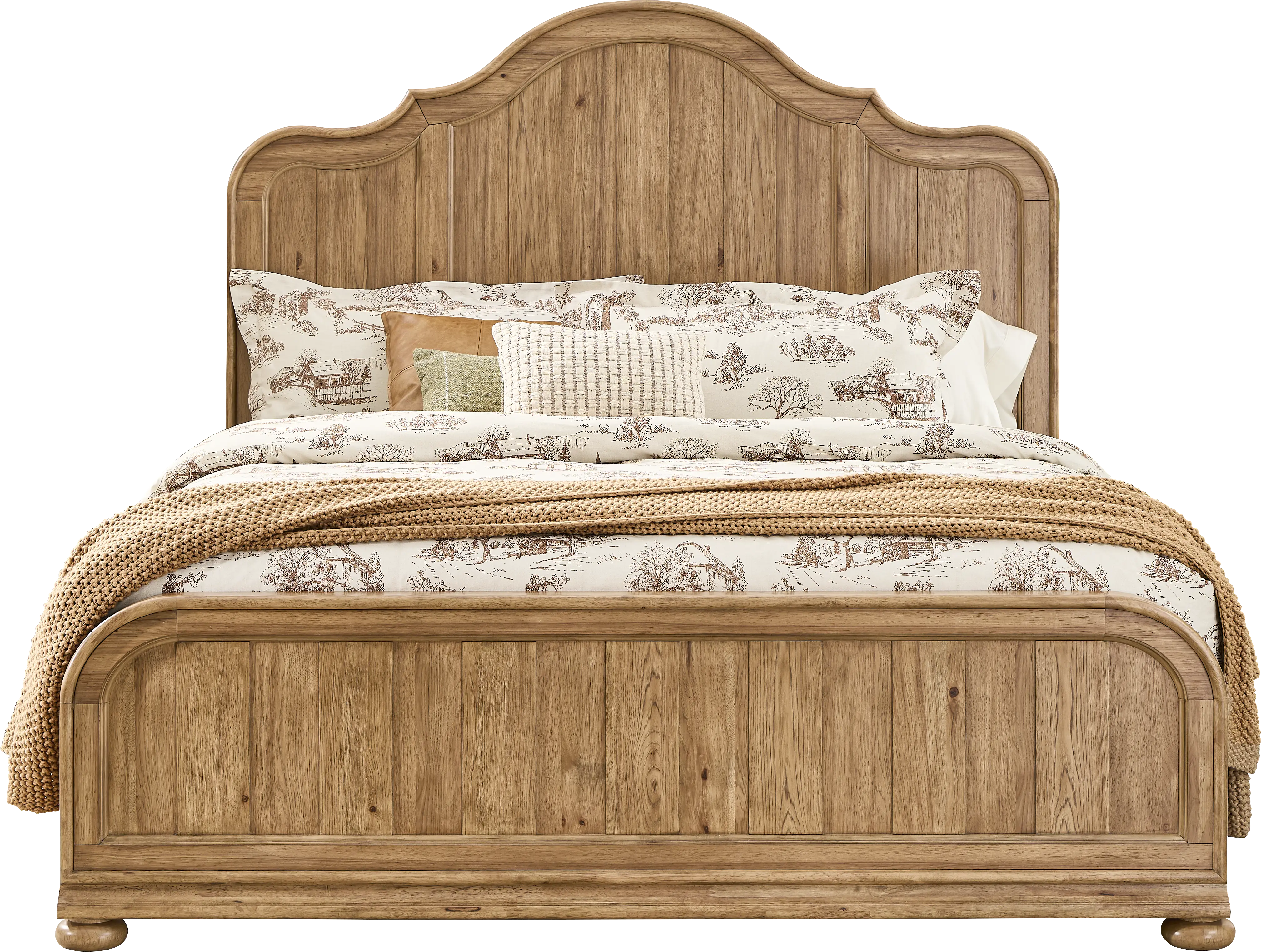 Oaklin Ridge Brown 3 Pc Queen Panel Bed - Image 1