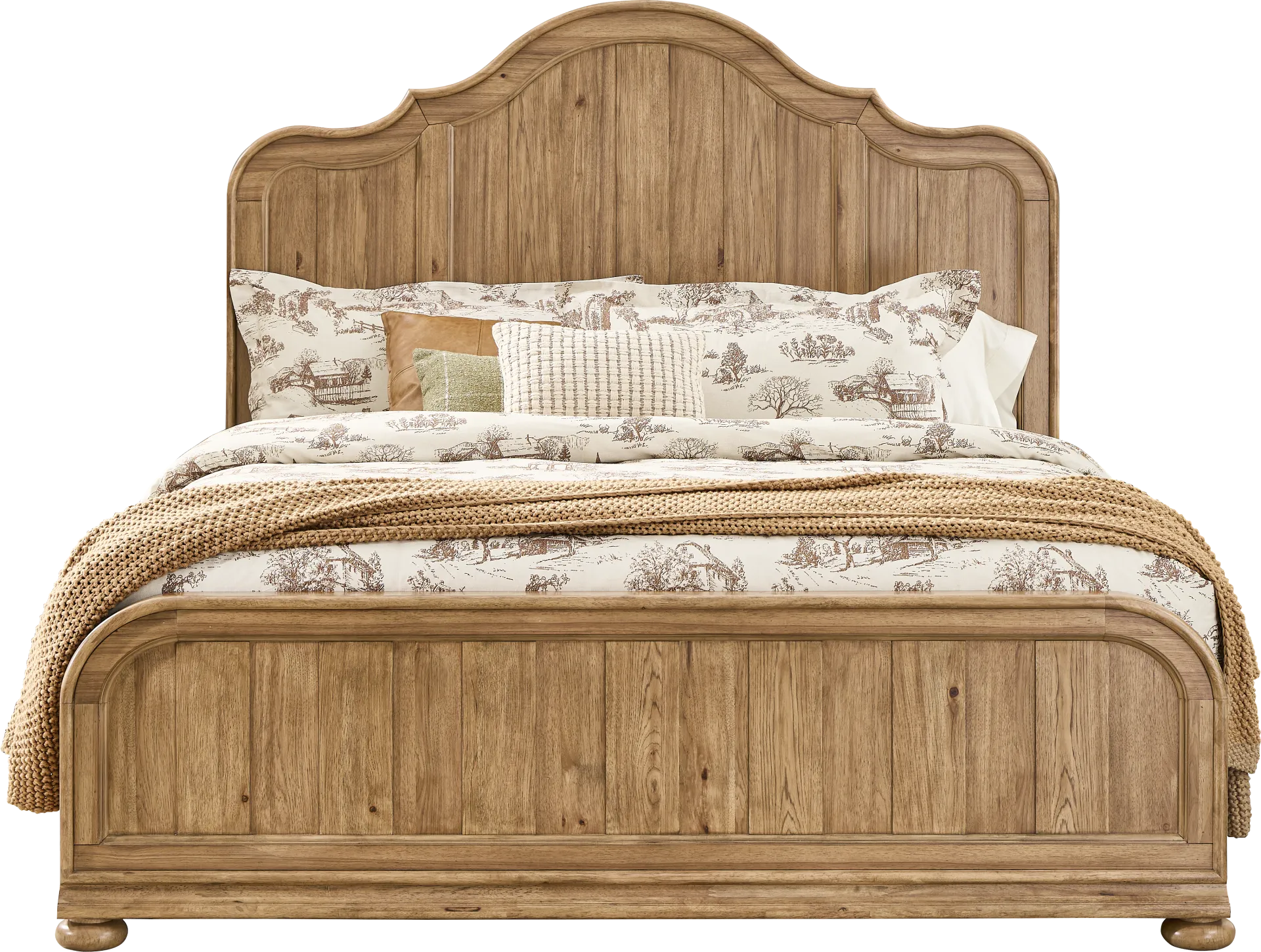 Oaklin Ridge Brown 3 Pc Queen Panel Bed - Image 1