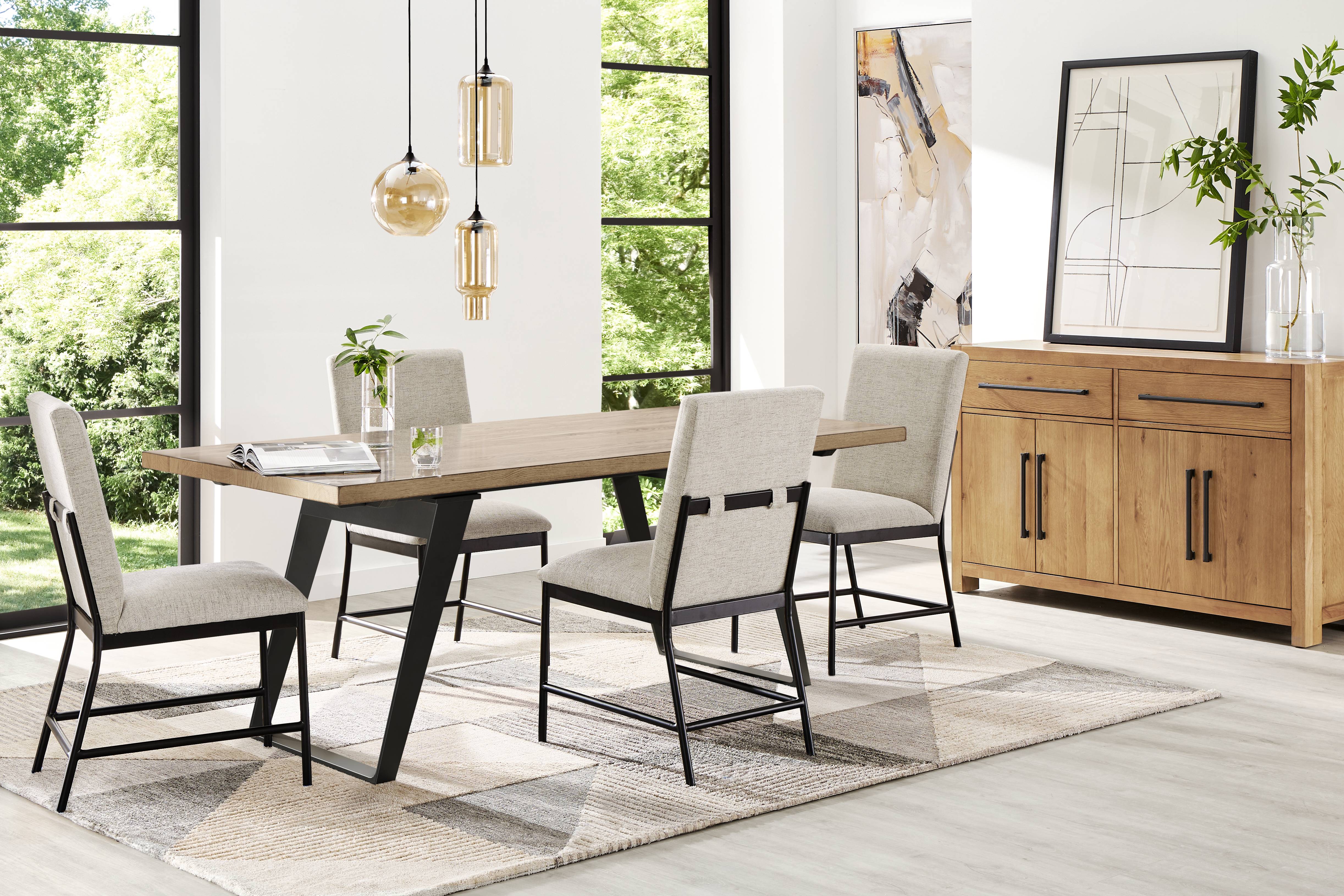 Grand Falls Cream Upholstered Side Chair - Thumbnail - Image 2