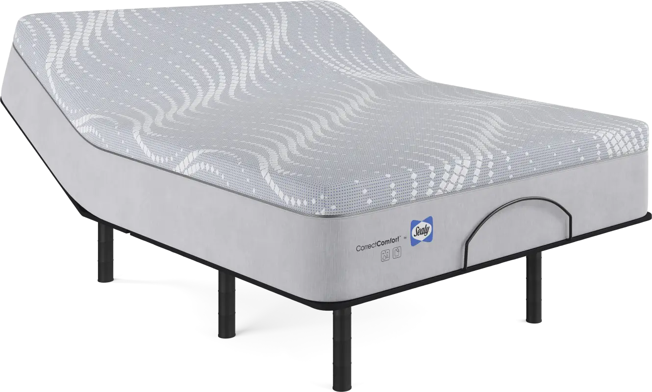 Sealy Correct Comfort Bradford Hill Queen Mattress with Head Up Only Base