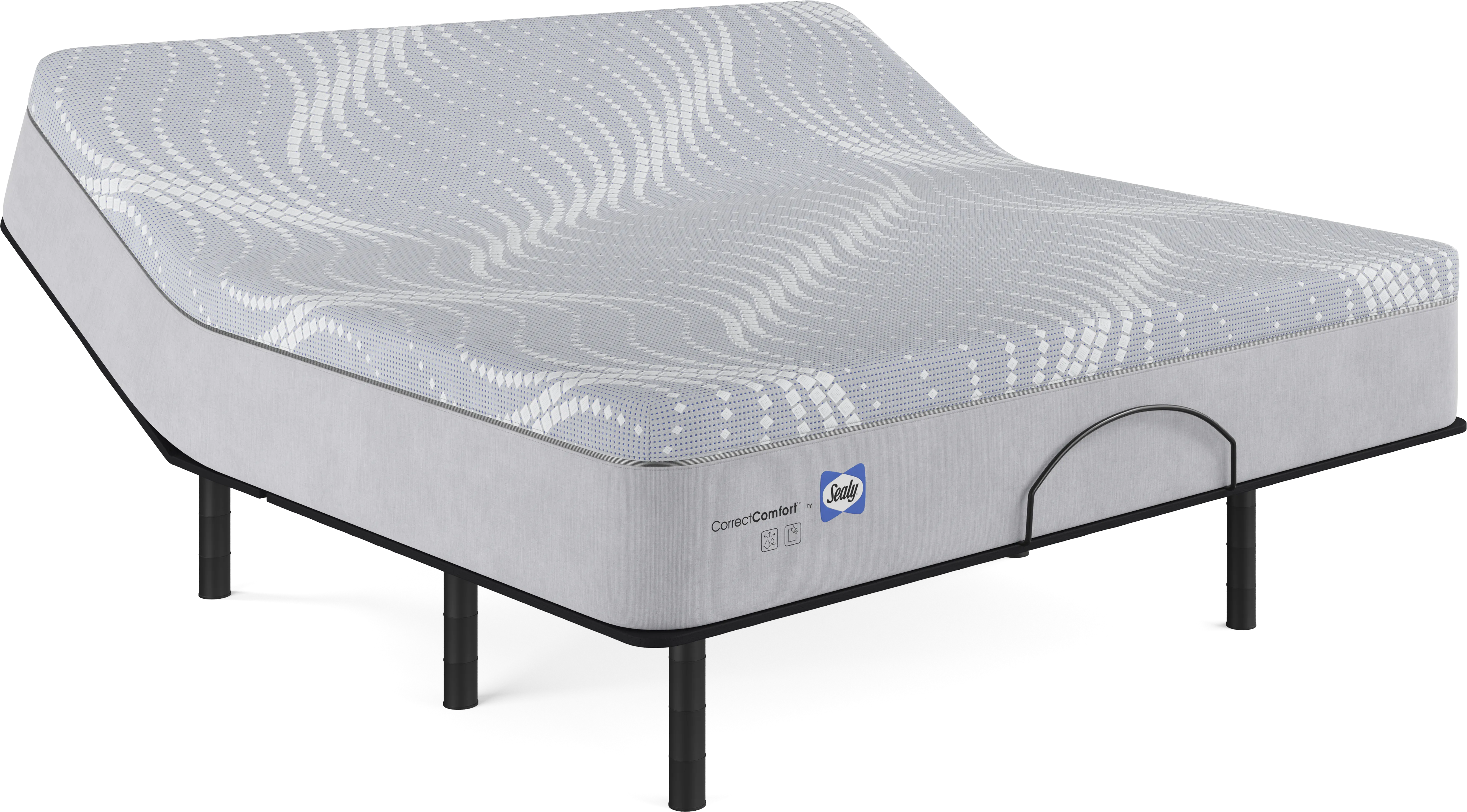 Sealy Correct Comfort Bradford Hill King Mattress with Head Up Only Base - Thumbnail - Image 1