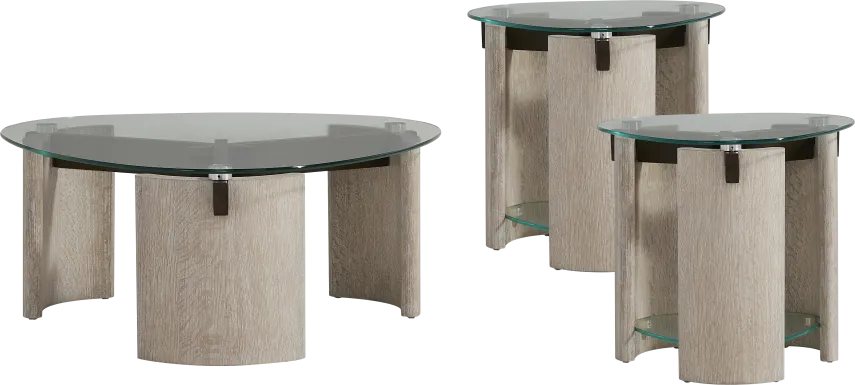Giannis Brown 3 Pc Table Set