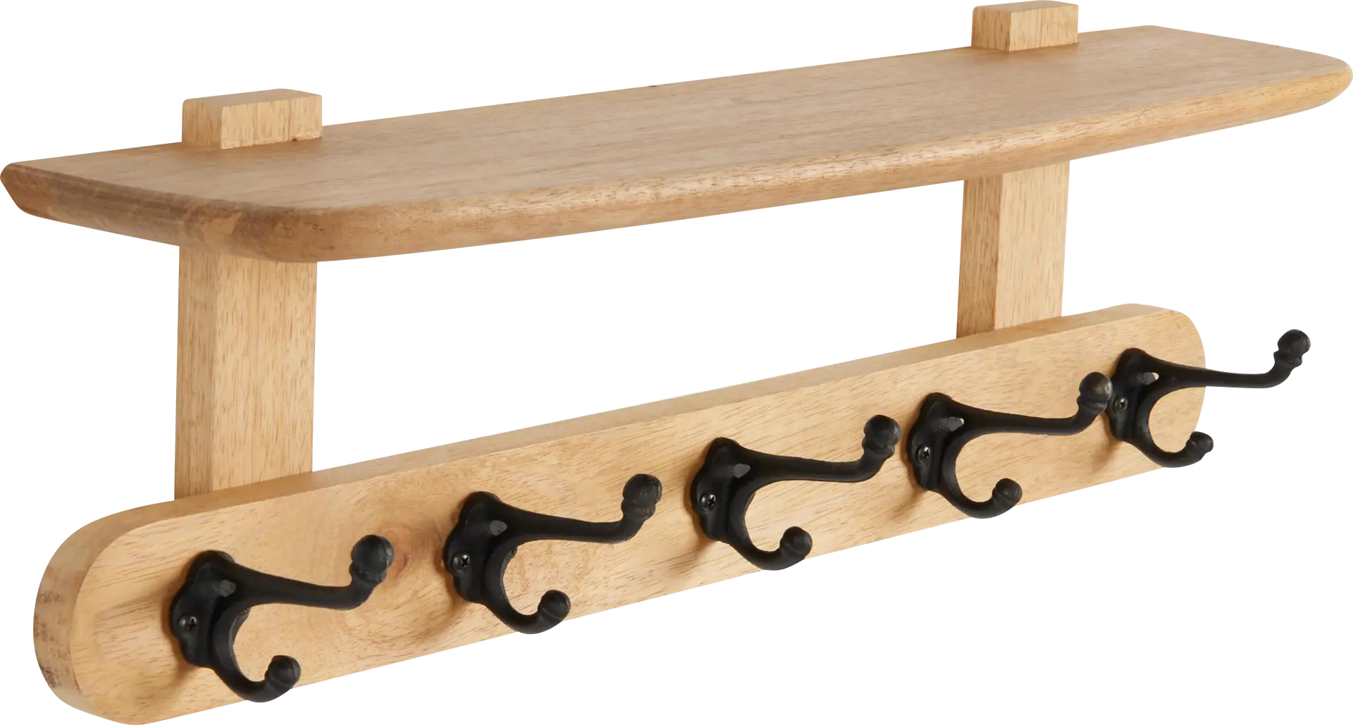 Dezza Brown Coat Hook with Shelf