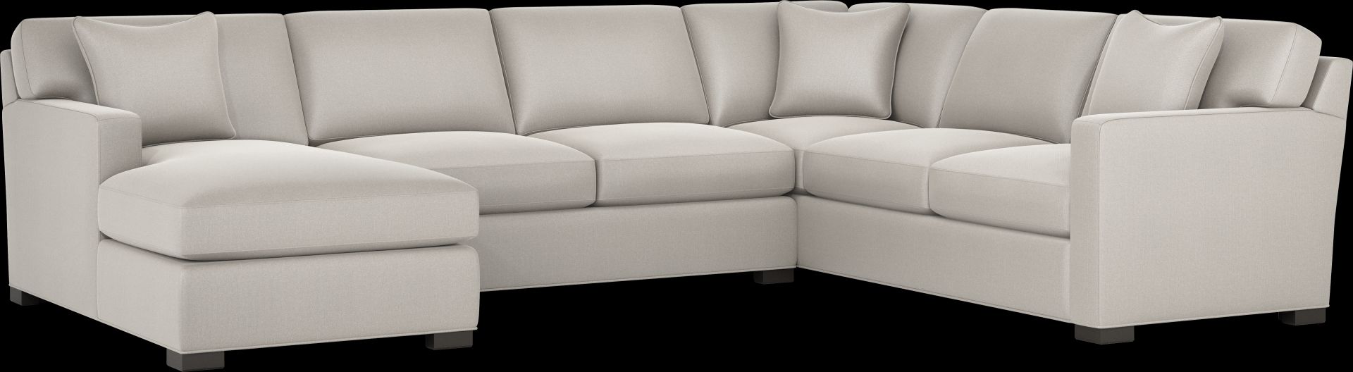 Harmonie Dove 3 Pc Sleeper Sectional - Image 1