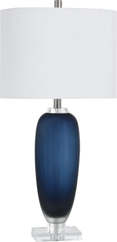 Tarnow Loop Blue Table Lamp