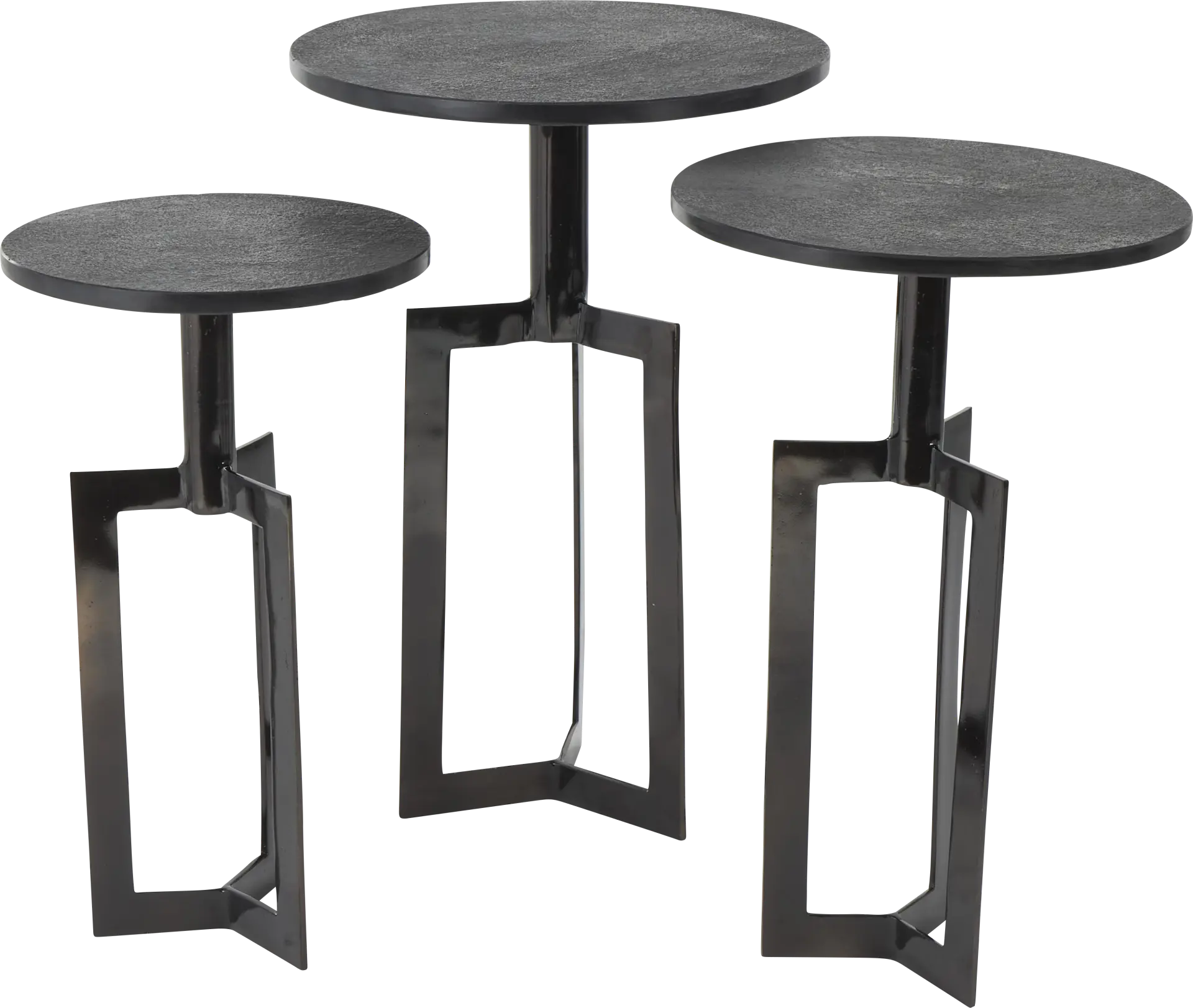 Ferni Black Accent Tables, Set of 3