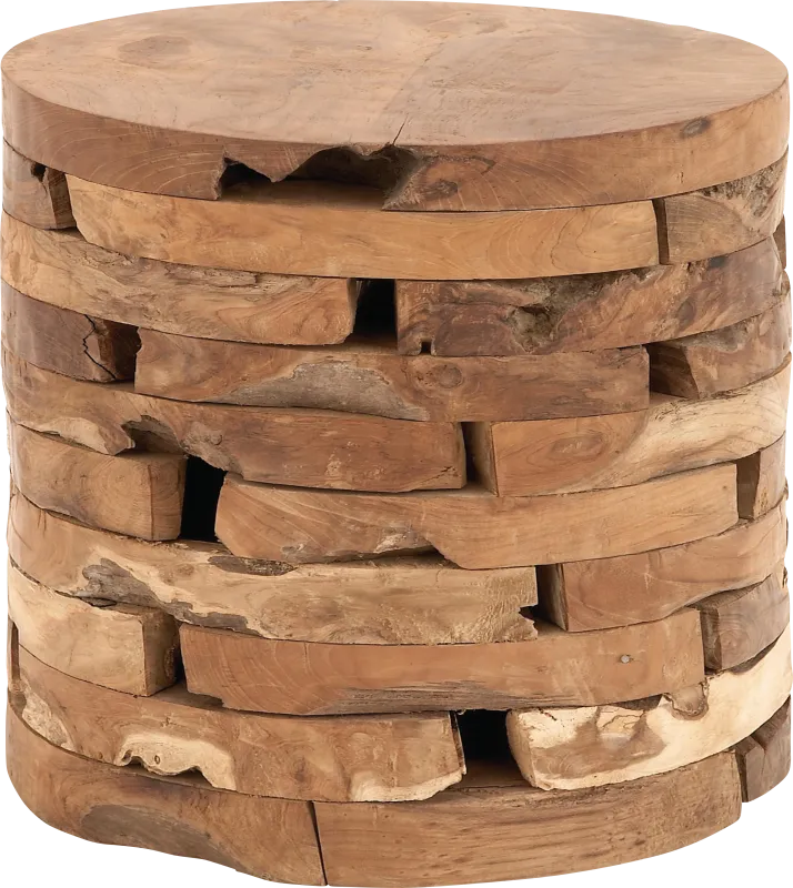 Nalsan Light Brown Accent Table