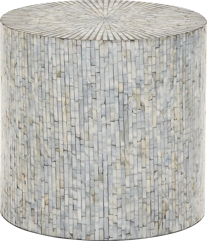 Ossen Light Blue Accent Table
