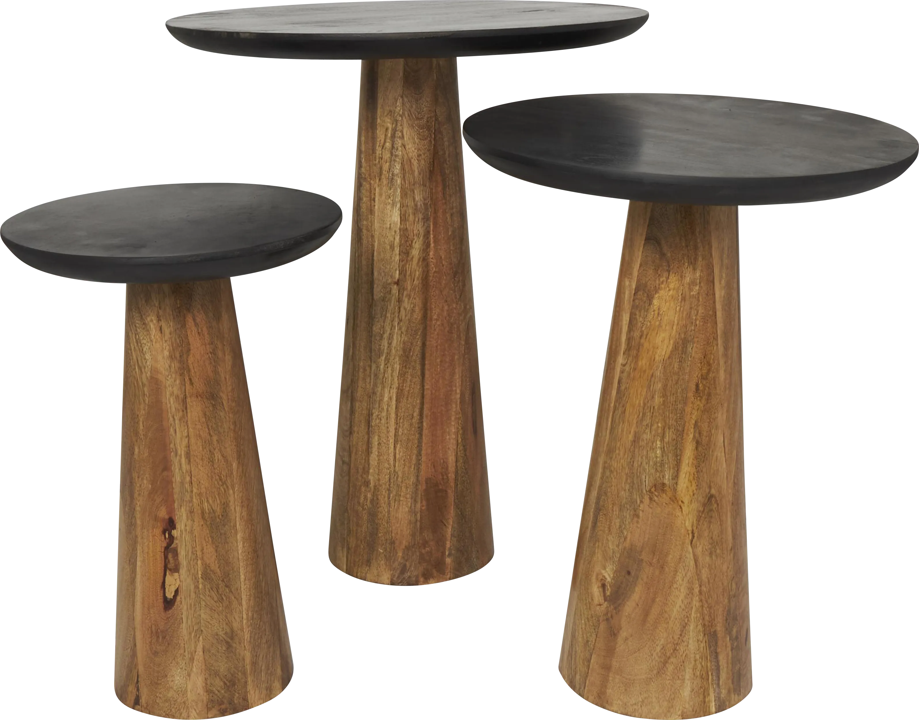Angila Brown Accent Tables, Set of 3 - Thumbnail - Image 1