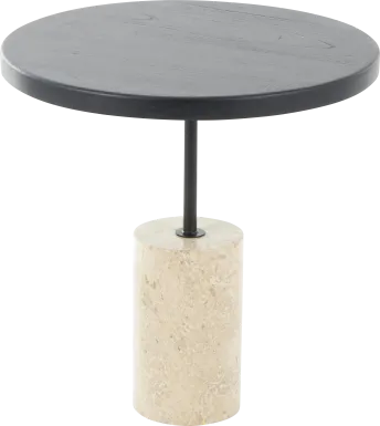 Dinne Black Accent Table