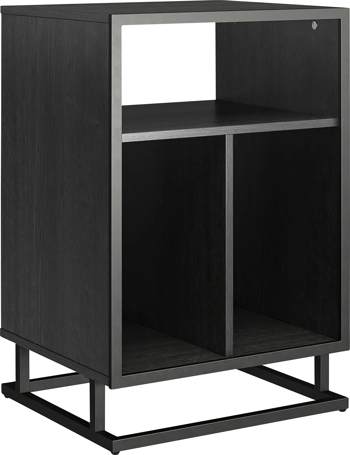 Nassi Black Storage End Table - Thumbnail - Image 1