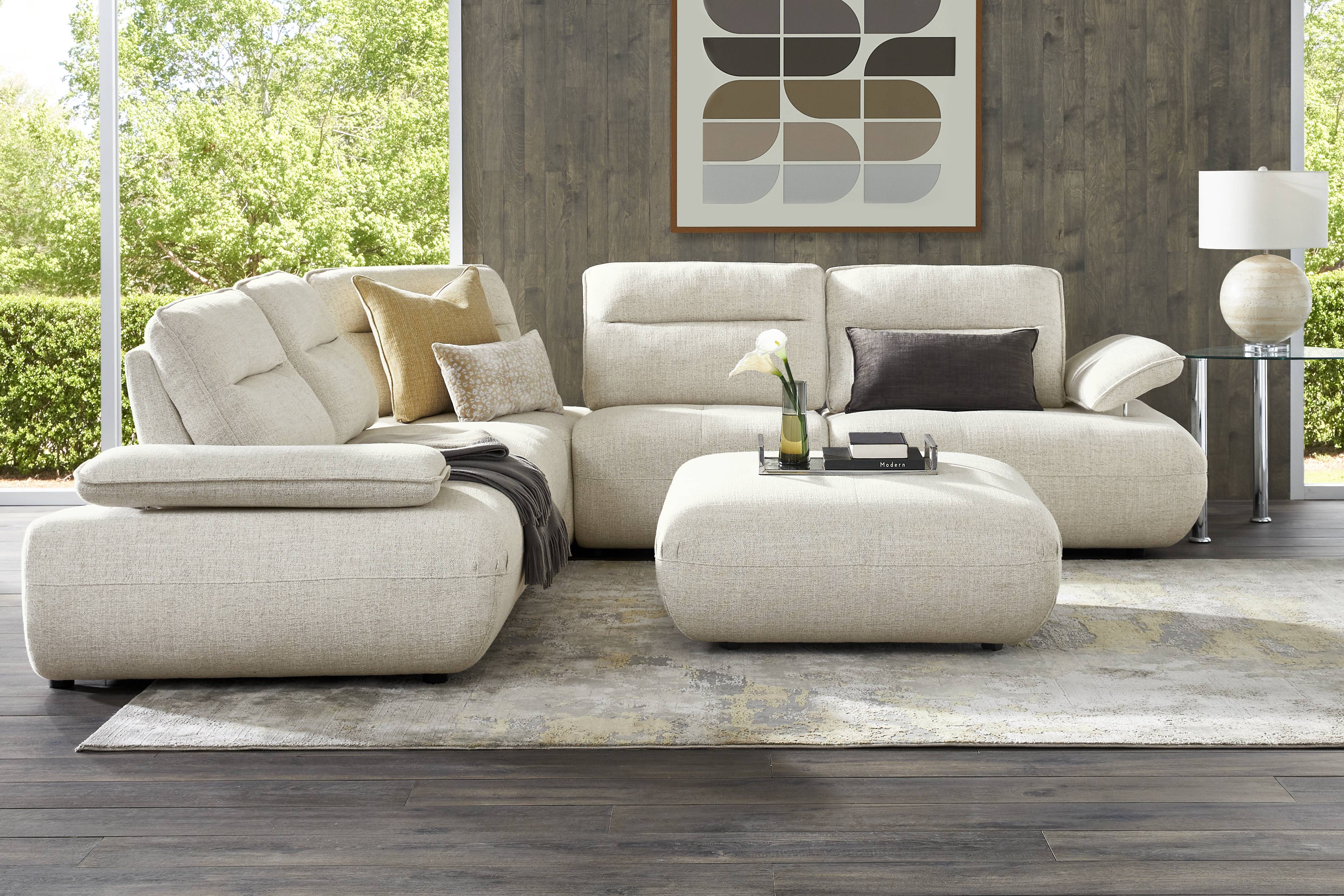 Olympia Linen 5 Pc Sectional - Thumbnail - Image 2