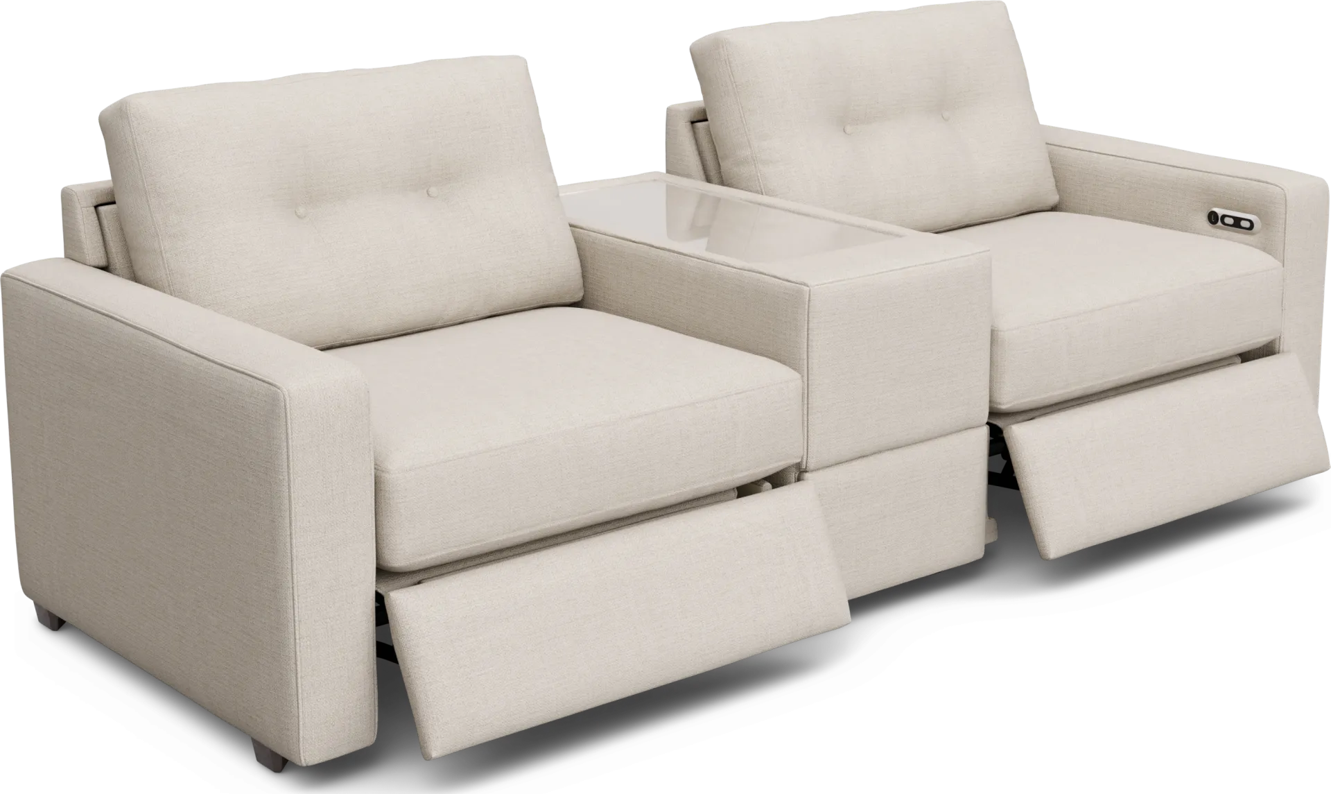 Off-White 3 Pc Power Reclining ModularOne - Image 1