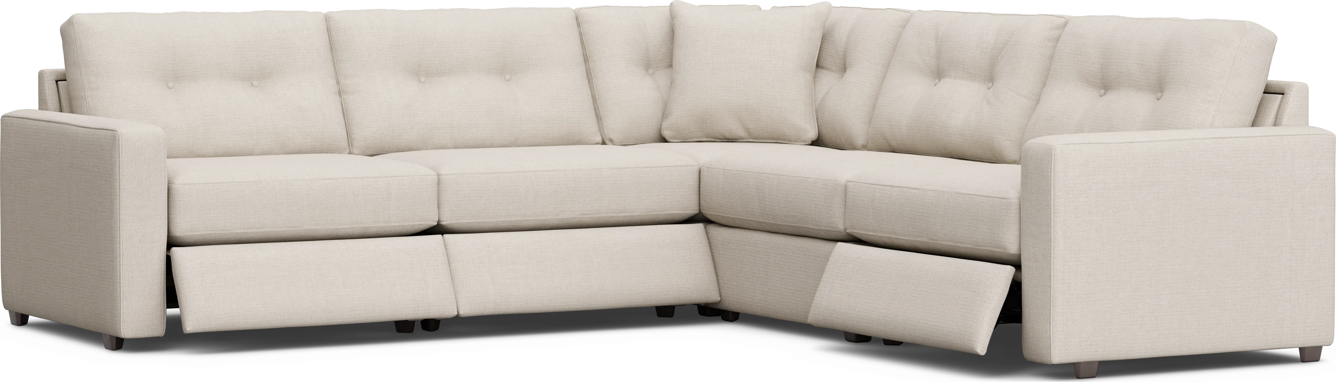 Off-White 5 Pc Power Reclining ModularOne - Thumbnail - Image 1