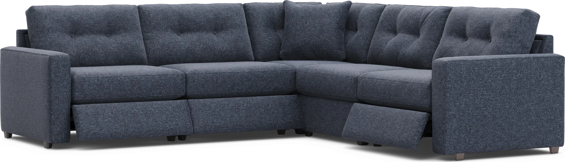 Dark Blue 5 Pc Power Reclining ModularOne - Image 1