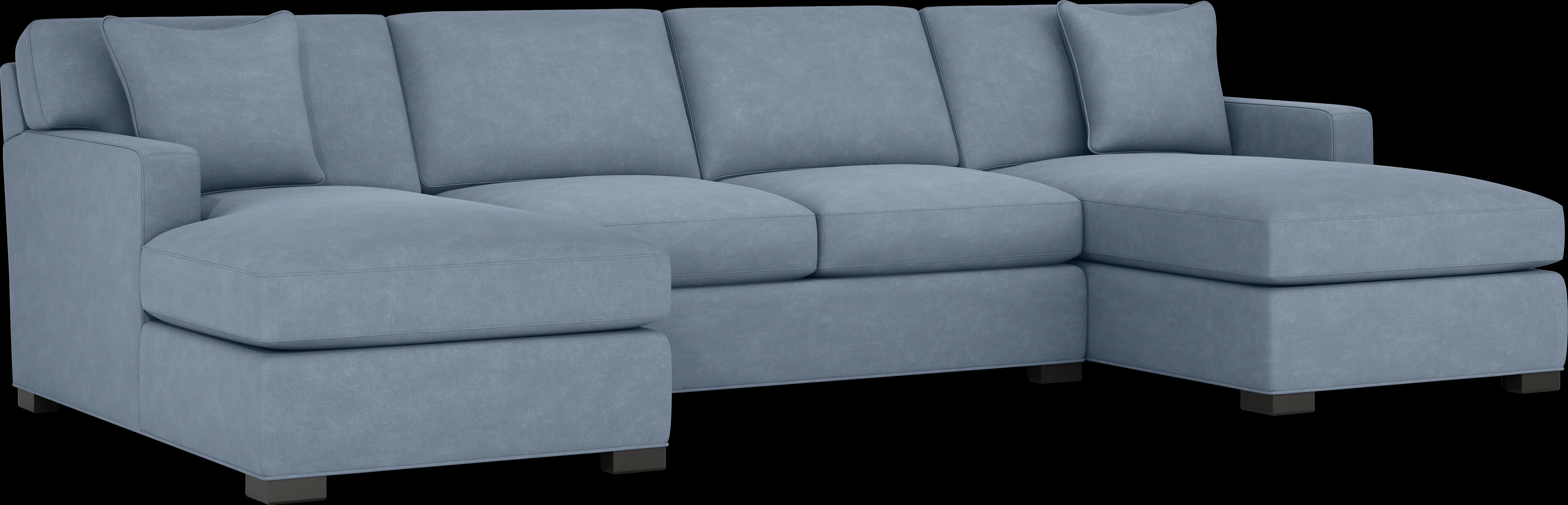 Harmonie Blue 3 Pc Sectional - Thumbnail - Image 1