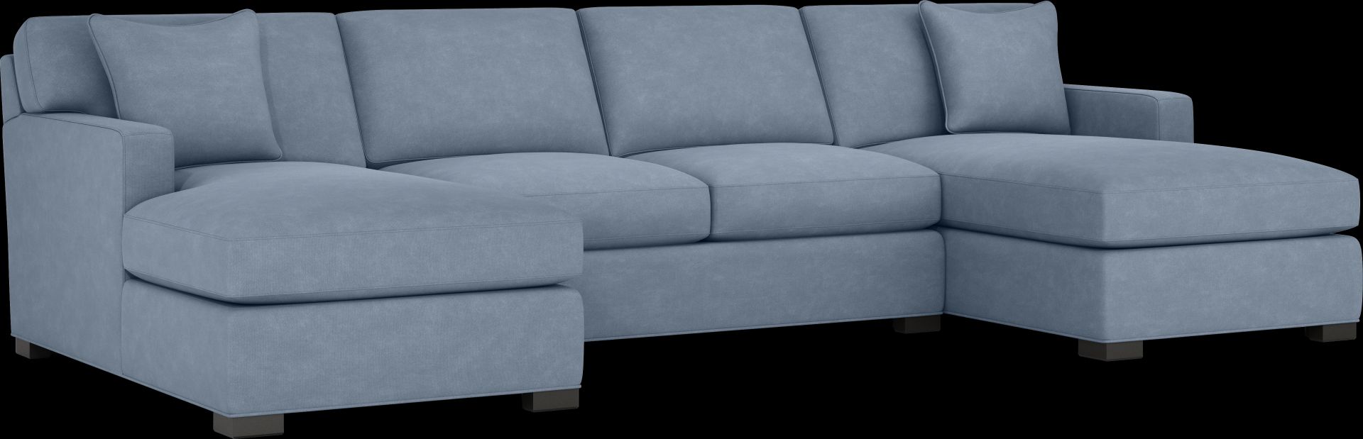 Harmonie Blue 3 Pc Sectional - Image 1