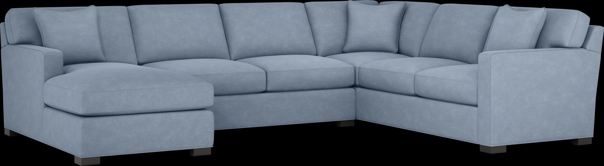 Harmonie Blue 3 Pc Sectional - Image 1