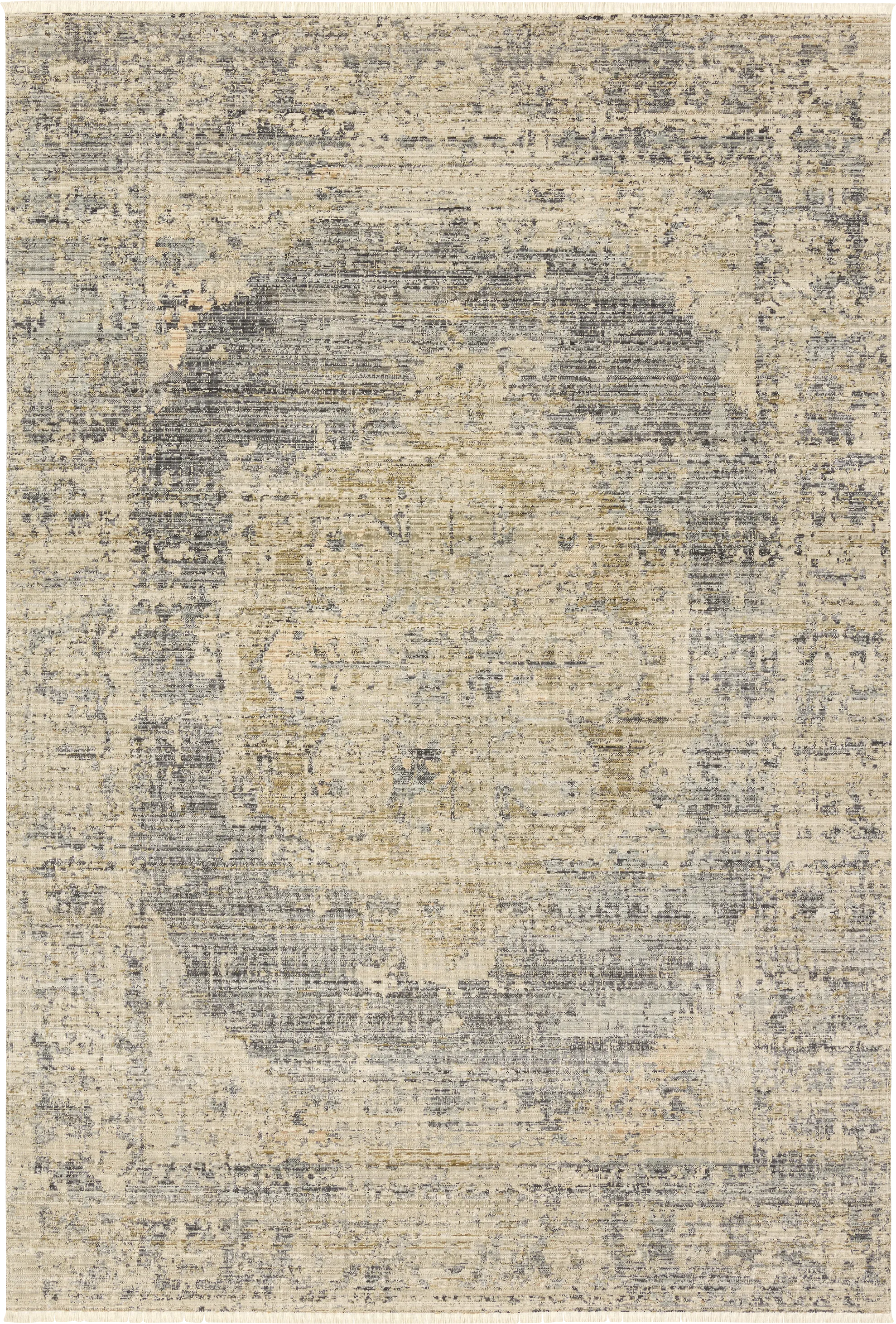 Kamal Gray 5' x 7'10 Indoor/Outdoor Rug - Thumbnail - Image 1