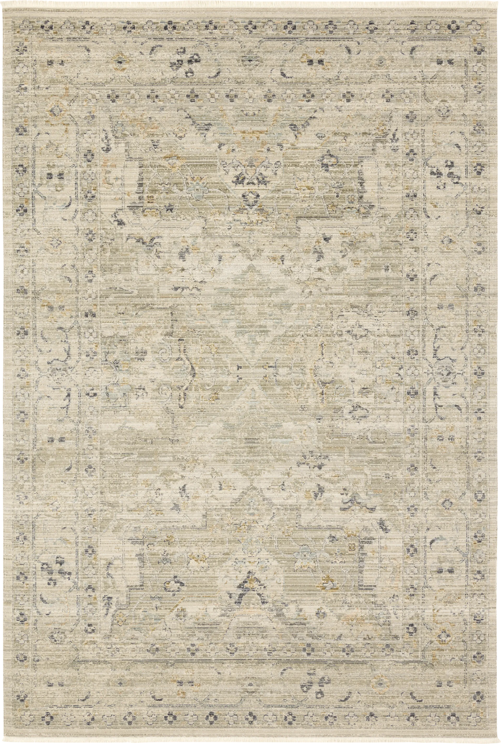Husni Cream 5' x 7'10 Indoor/Outdoor Rug - Image 1