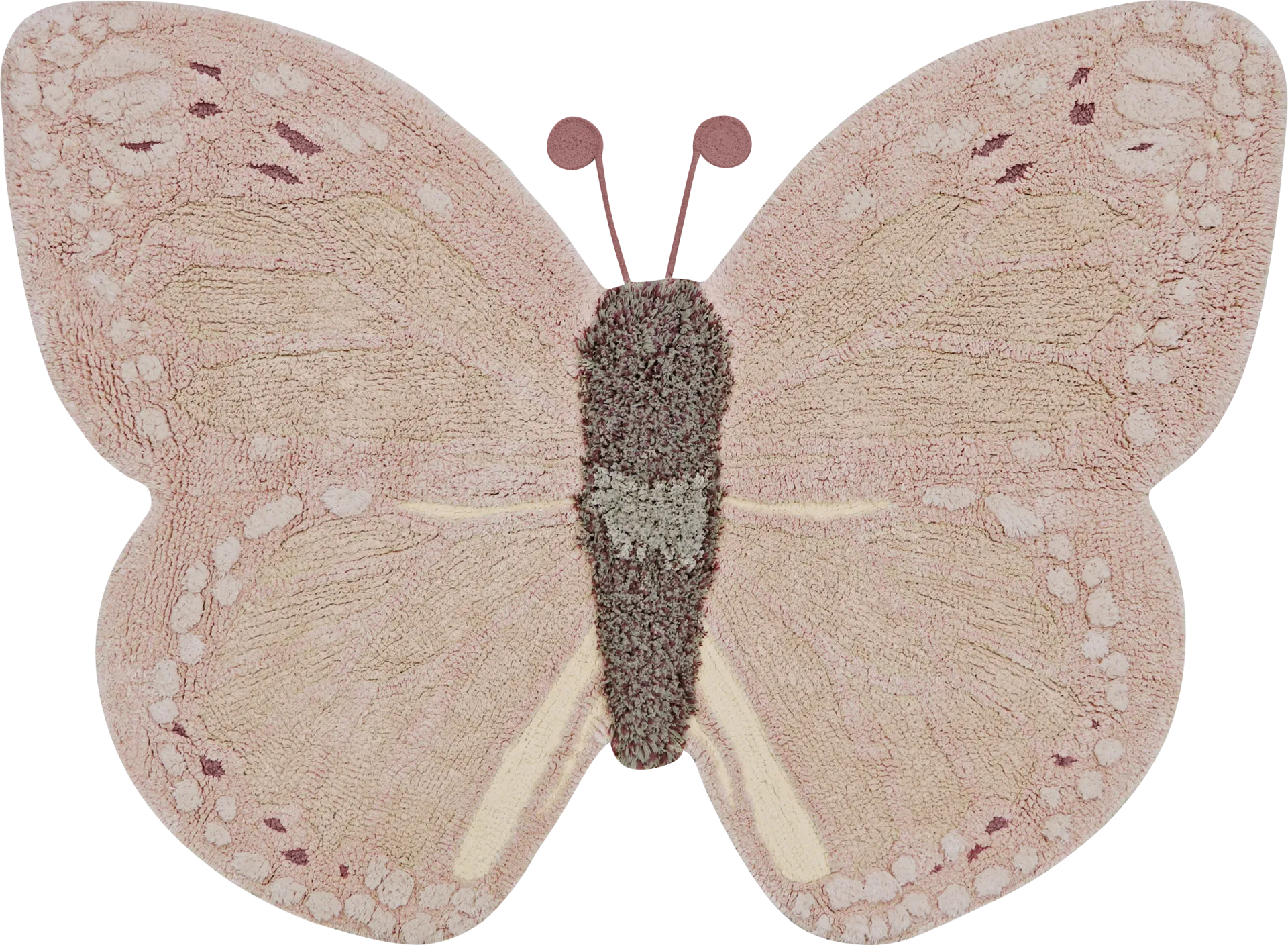 Kids Rose 3' x 4' Butterfly Rug - Image 1