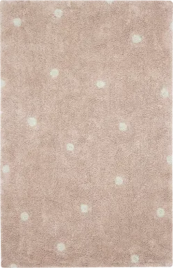 Kids Rose 3'3 x 4'11 Mini Dot Machine Washable Rug