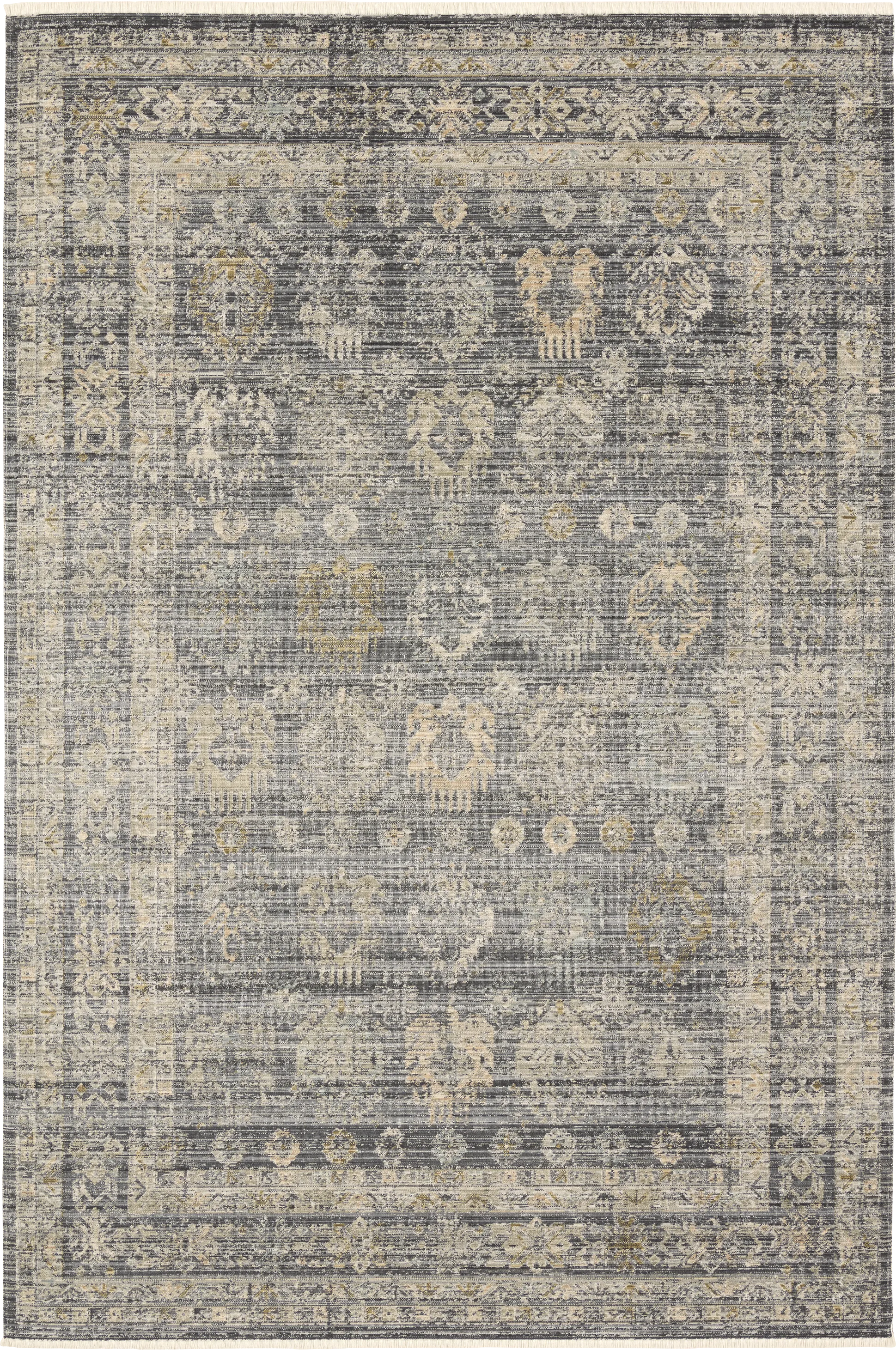 Amaka Charocal 7'6 x 9'7 Indoor/Outdoor Rug - Image 1