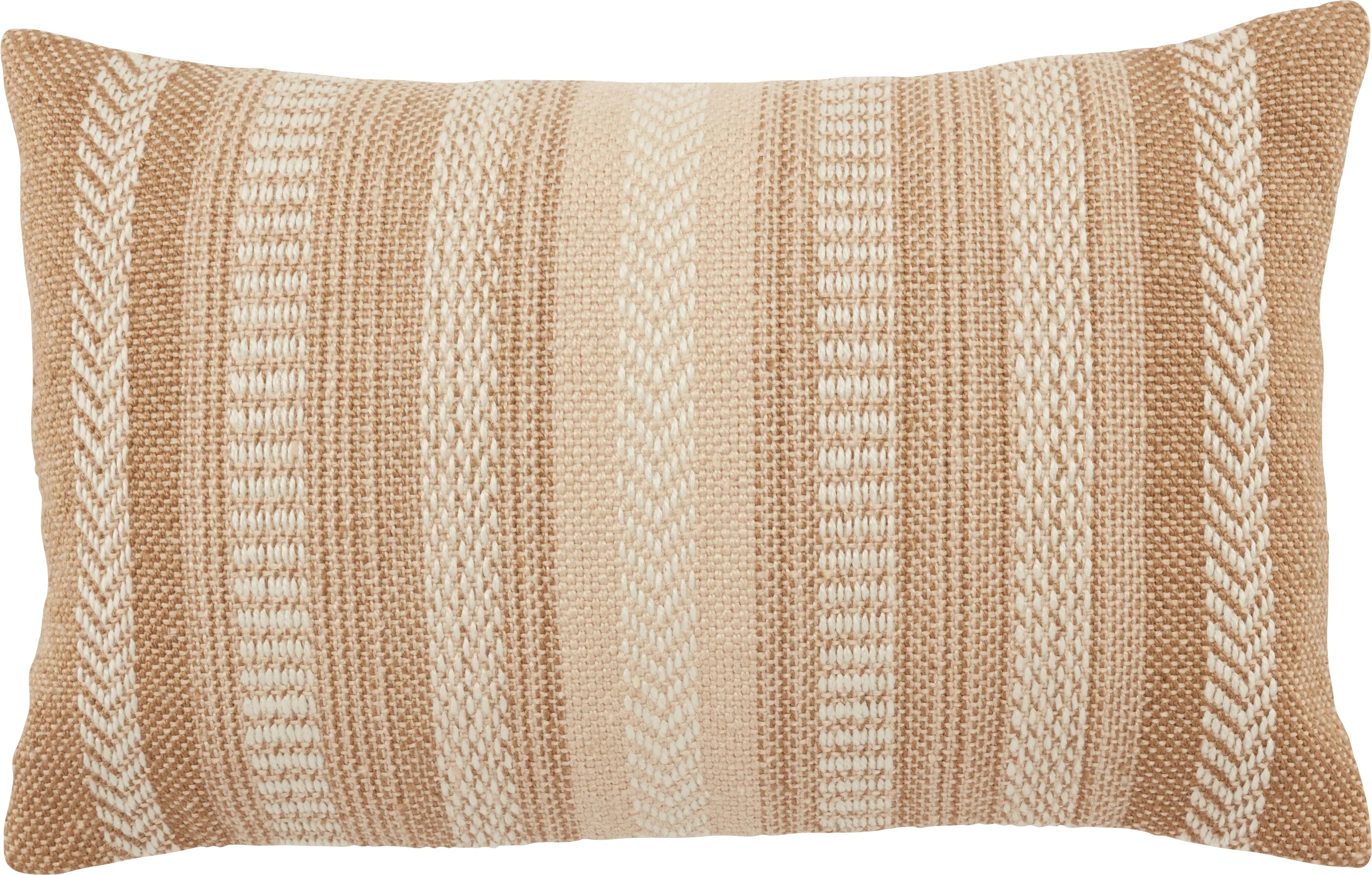 Accentwell Tan Indoor/Outdoor Lumbar Pillow - Thumbnail - Image 1