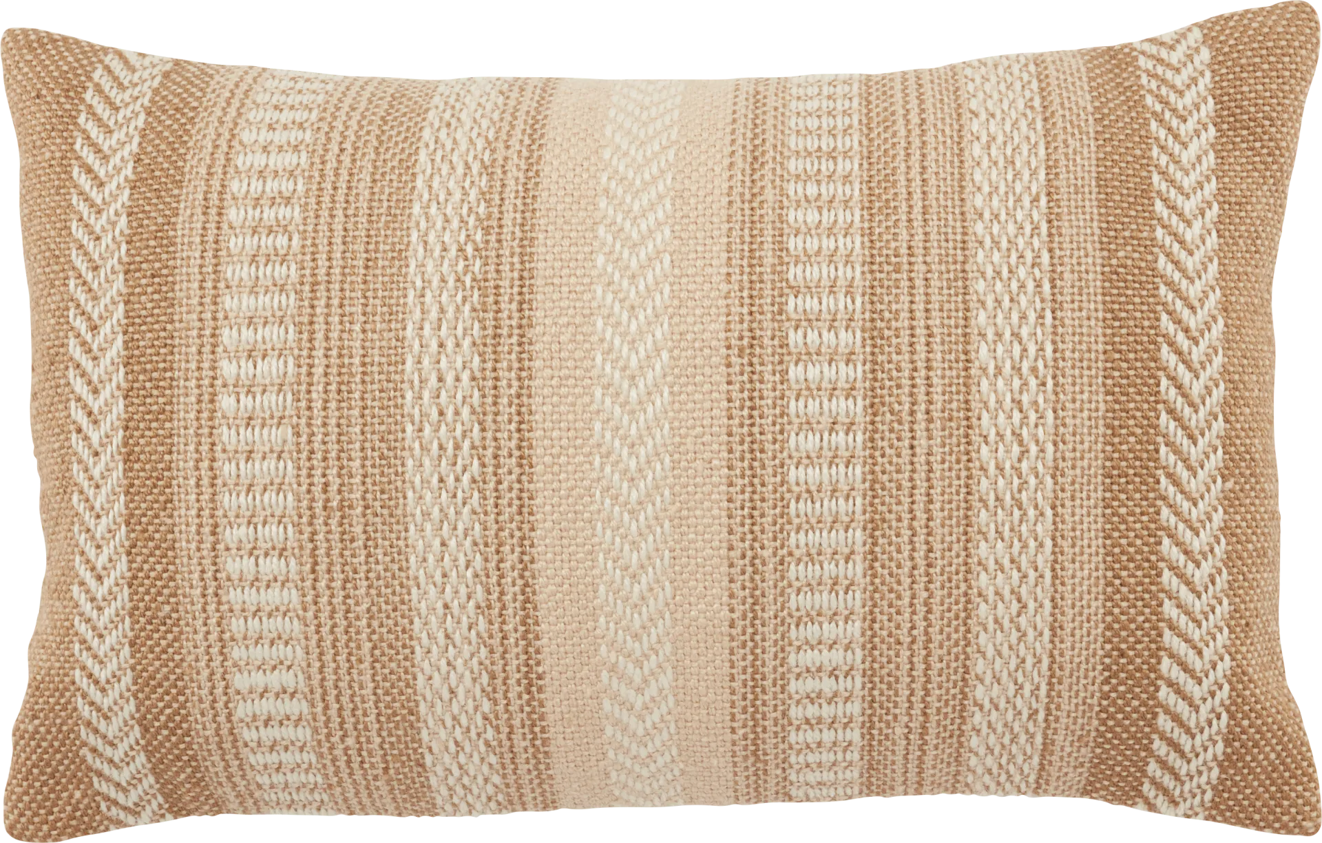 Accentwell Tan Indoor/Outdoor Lumbar Pillow - Image 1