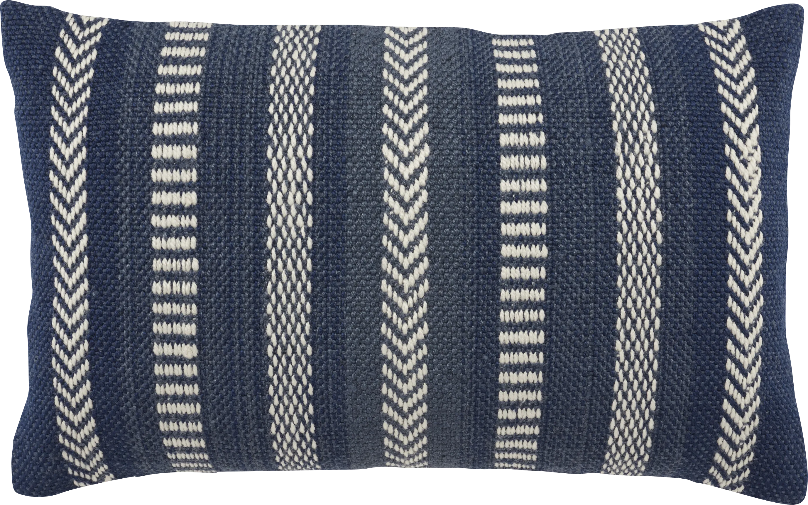 Accentwell Navy Indoor/Outdoor Lumbar Pillow - Thumbnail - Image 1