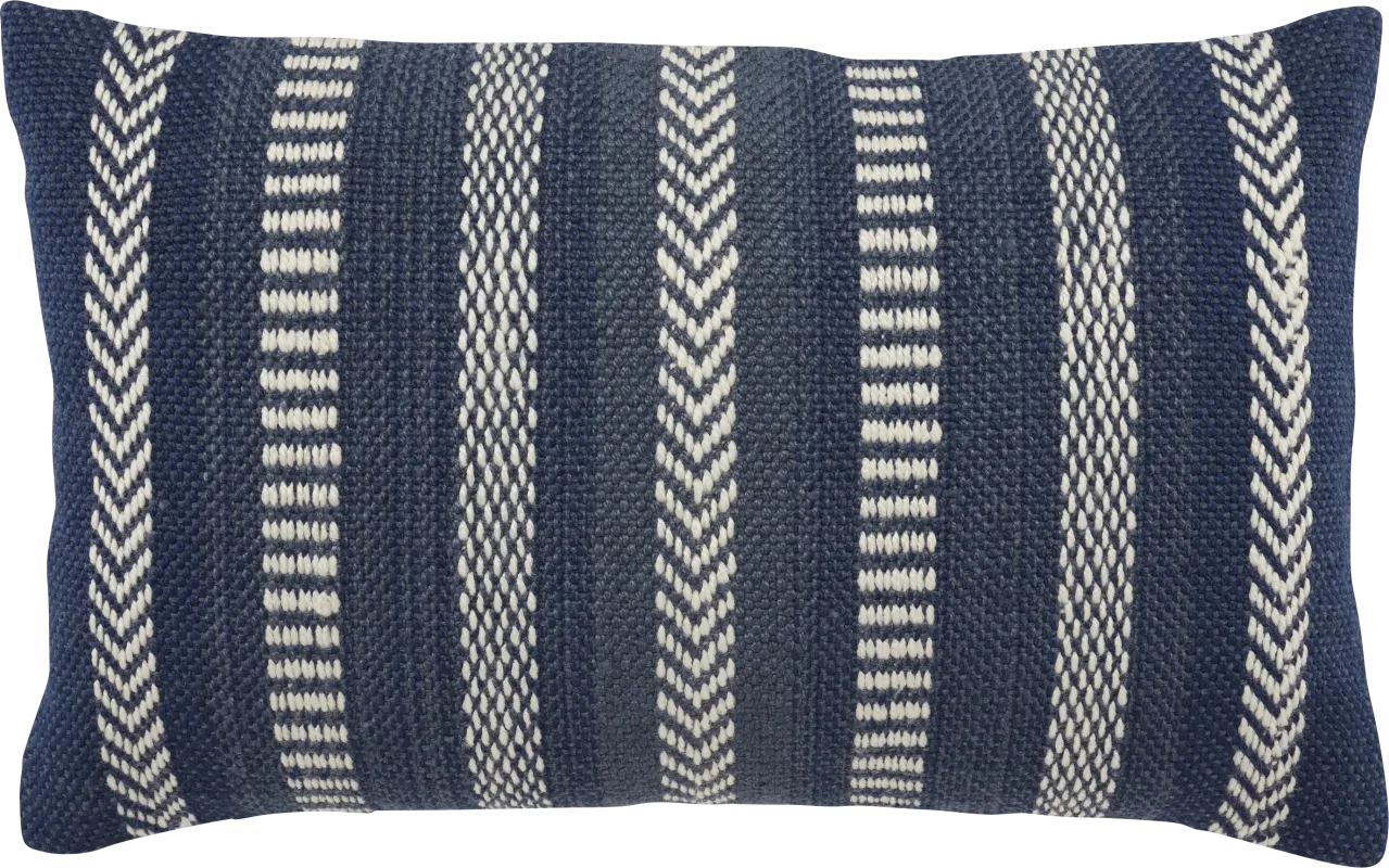 Accentwell Navy Indoor/Outdoor Lumbar Pillow