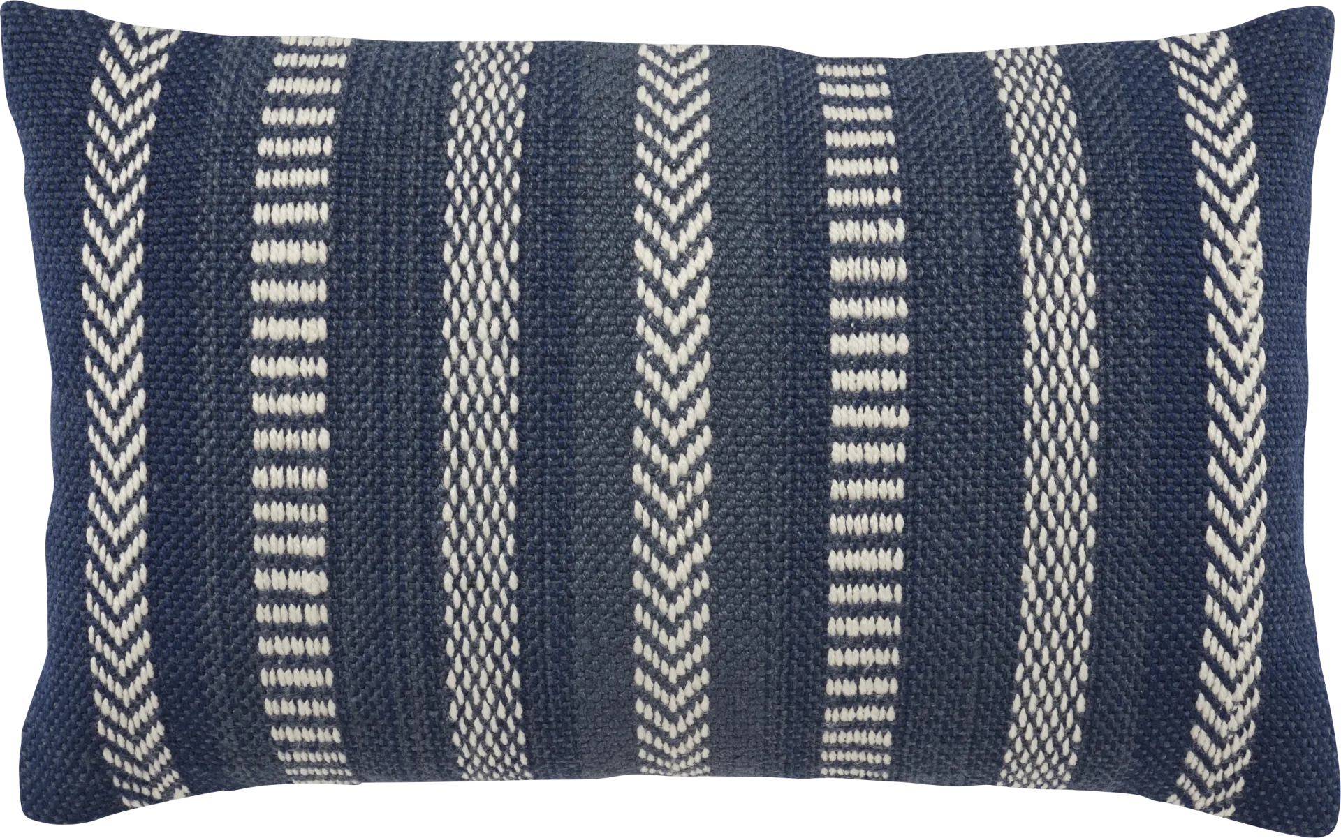 Accentwell Navy Indoor/Outdoor Lumbar Pillow - Image 1