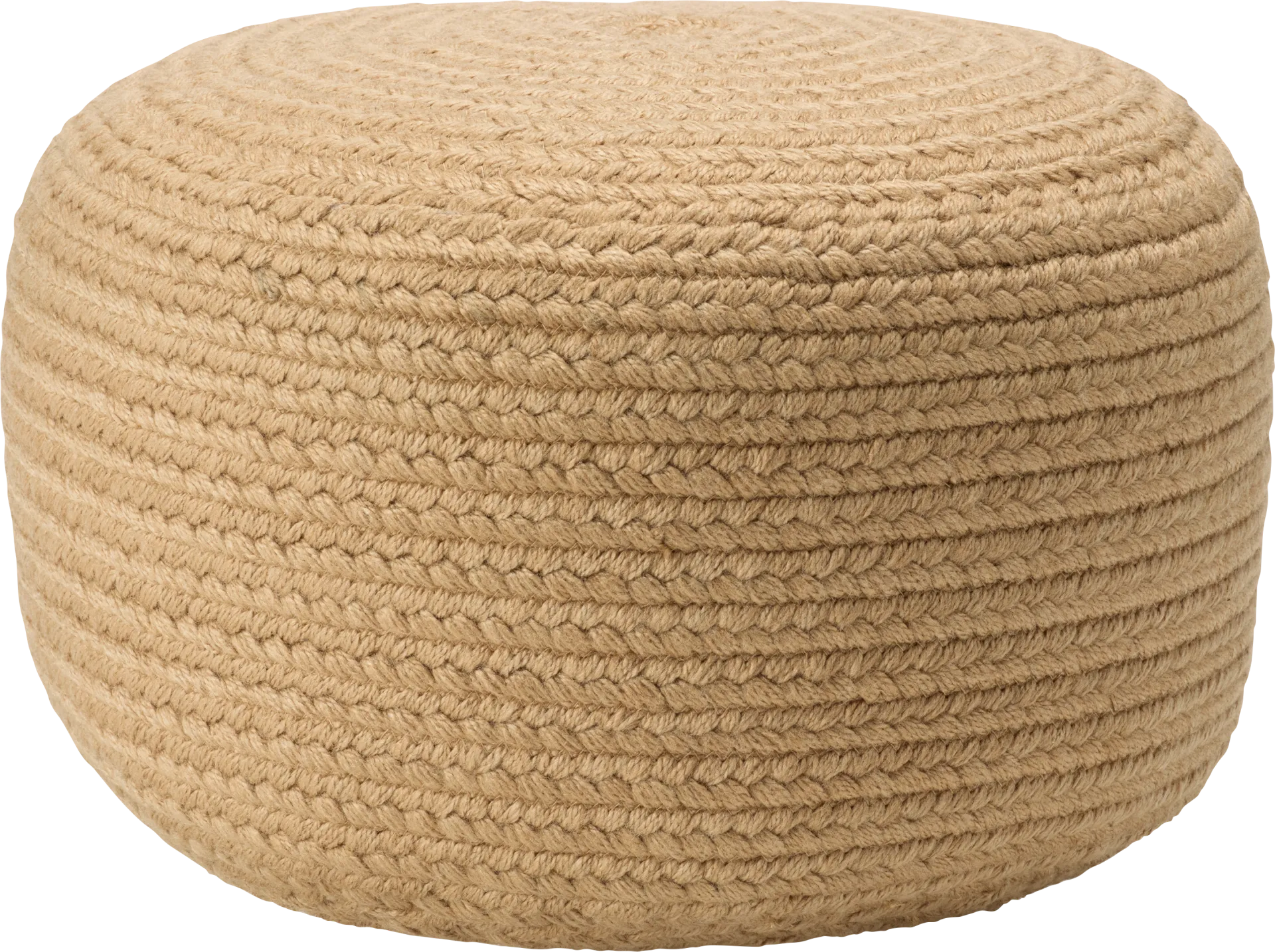 Mansfait Sand Indoor/Outdoor Pouf - Image 1