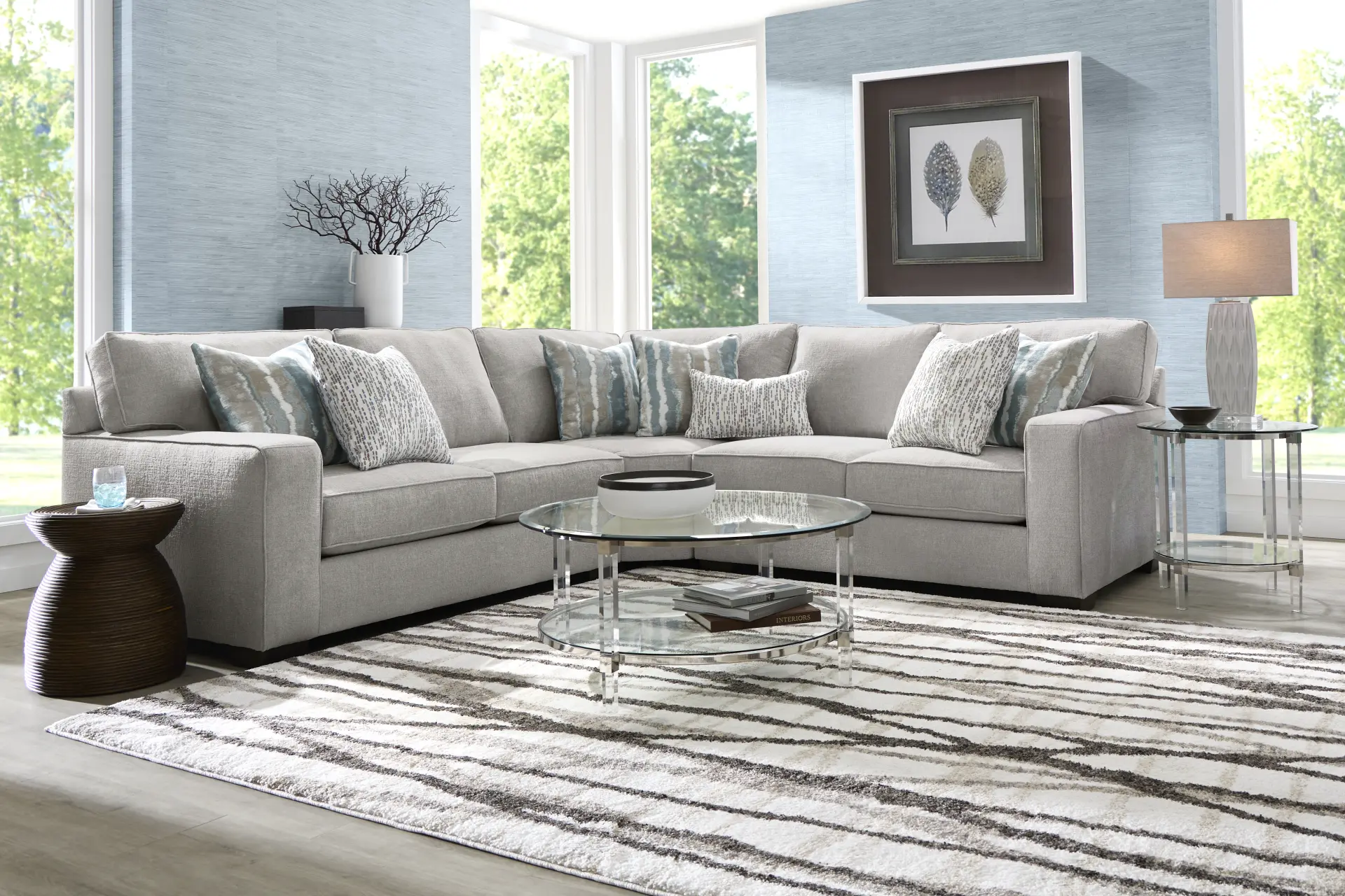 Cynthia Gray 3 Pc Sectional